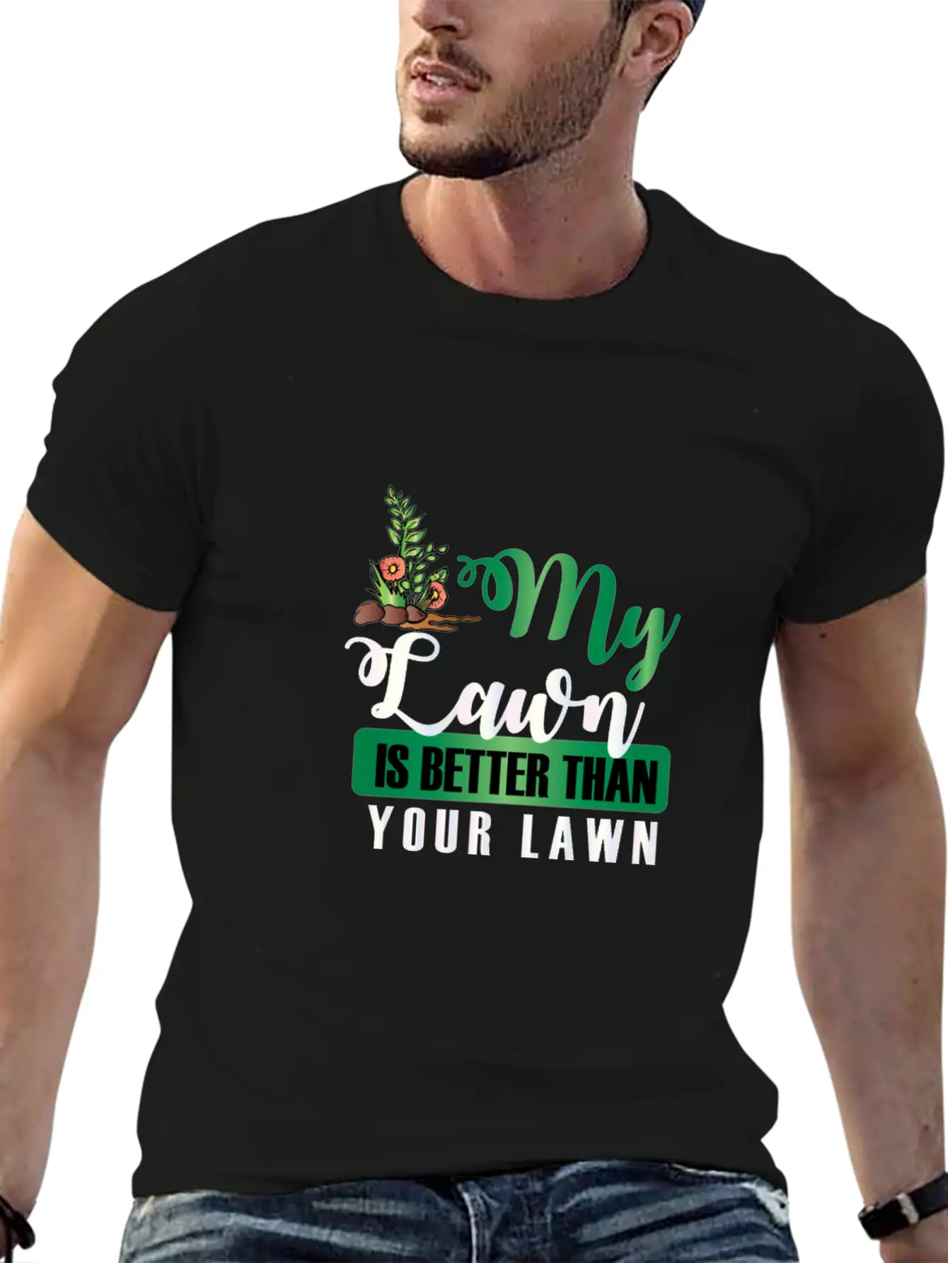 Lawn Meadow English Mowing Manure Garden Essential Cotton Tee For Daily Outfits – Unisex Style
