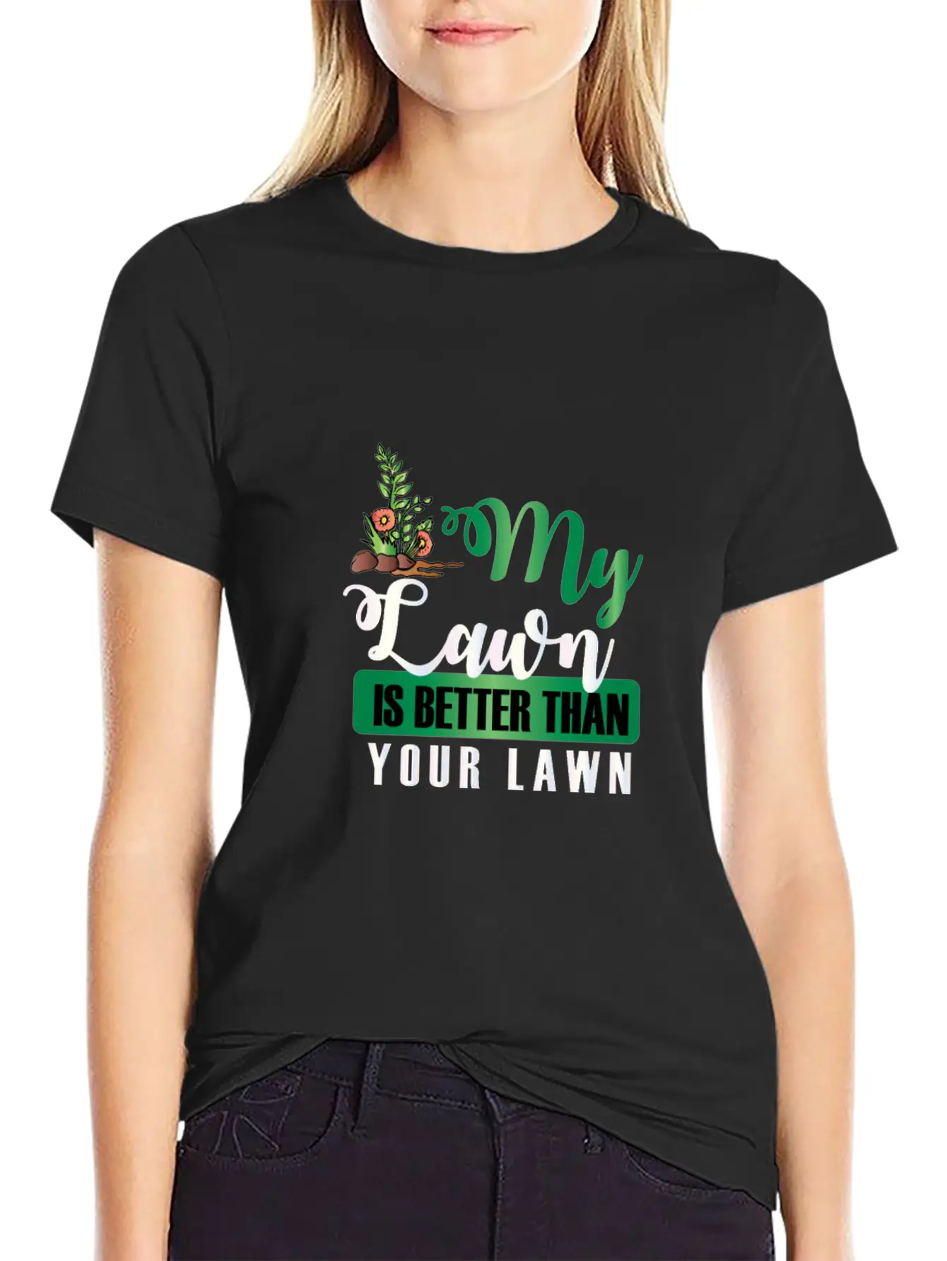 Lawn Meadow English Mowing Manure Garden Essential Cotton Tee For Daily Outfits – Unisex Style