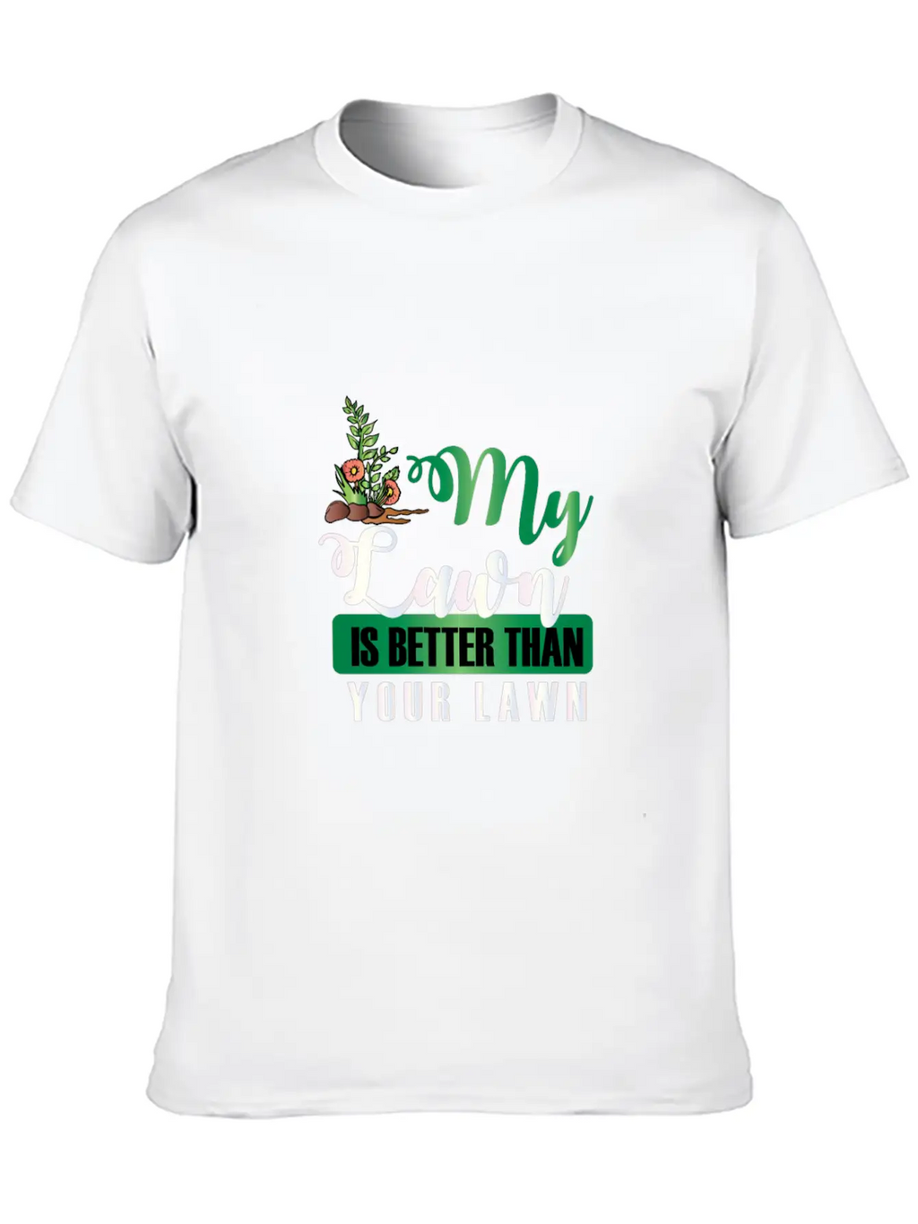 Lawn Meadow English Mowing Manure Garden Essential Cotton Tee For Daily Outfits – Unisex Style