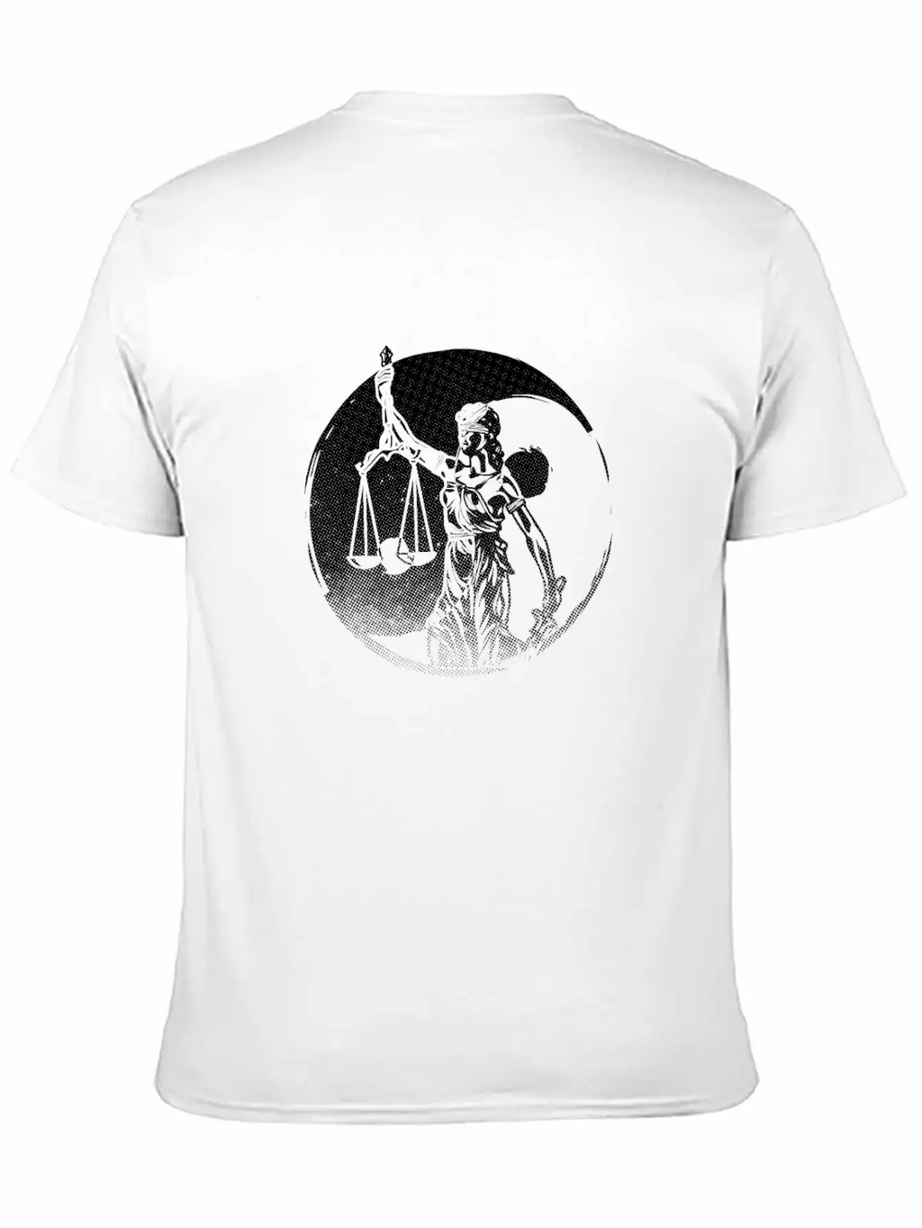 Lawyer Yin Yang Harmony Lady Justice Attorney Gift Basic Graphic T-Shirt – Daily Comfort In Soft Cotton