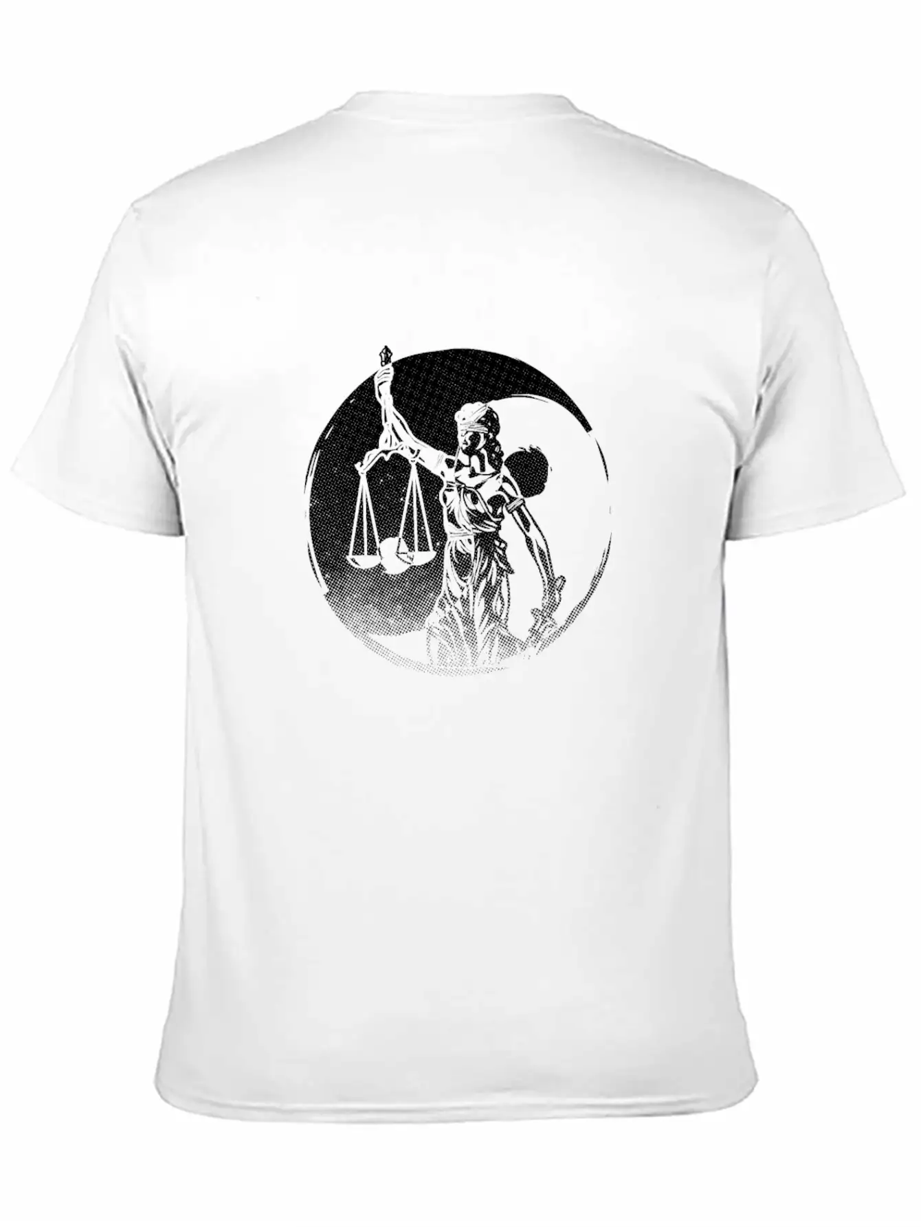 Lawyer Yin Yang Harmony Lady Justice Attorney Gift Basic Graphic T-Shirt – Daily Comfort In Soft Cotton