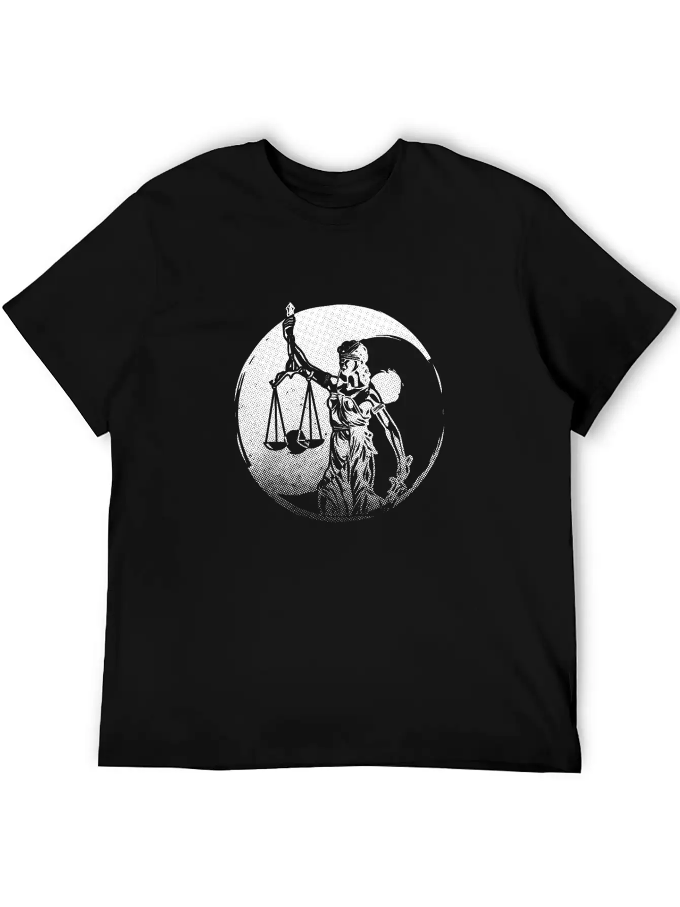 Lawyer Yin Yang Harmony Lady Justice Attorney Gift Basic Graphic T-Shirt – Daily Comfort In Soft Cotton