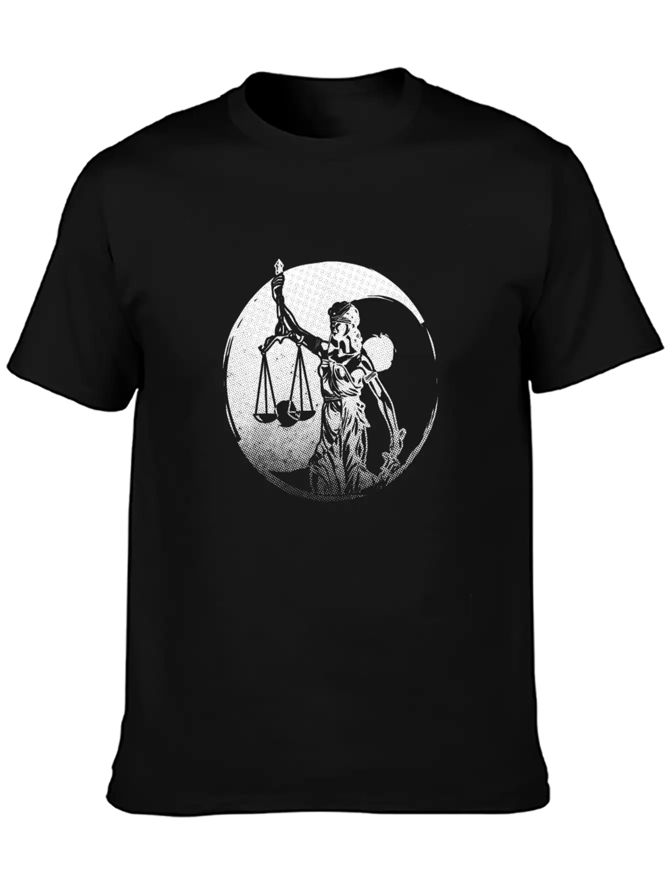 Lawyer Yin Yang Harmony Lady Justice Attorney Gift Basic Graphic T-Shirt – Daily Comfort In Soft Cotton