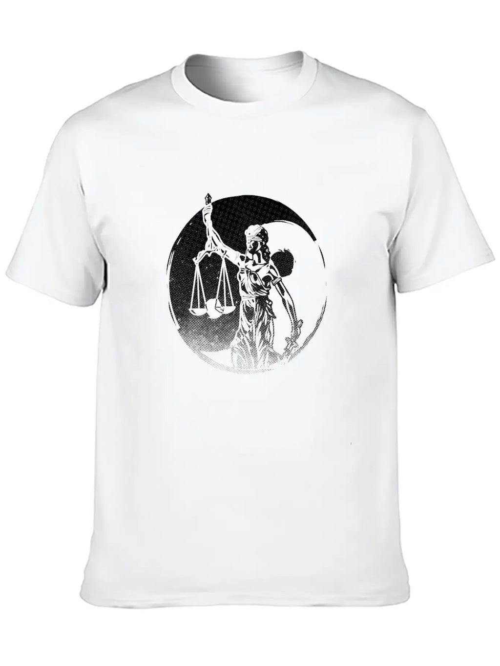 Lawyer Yin Yang Harmony Lady Justice Attorney Gift Basic Graphic T-Shirt – Daily Comfort In Soft Cotton