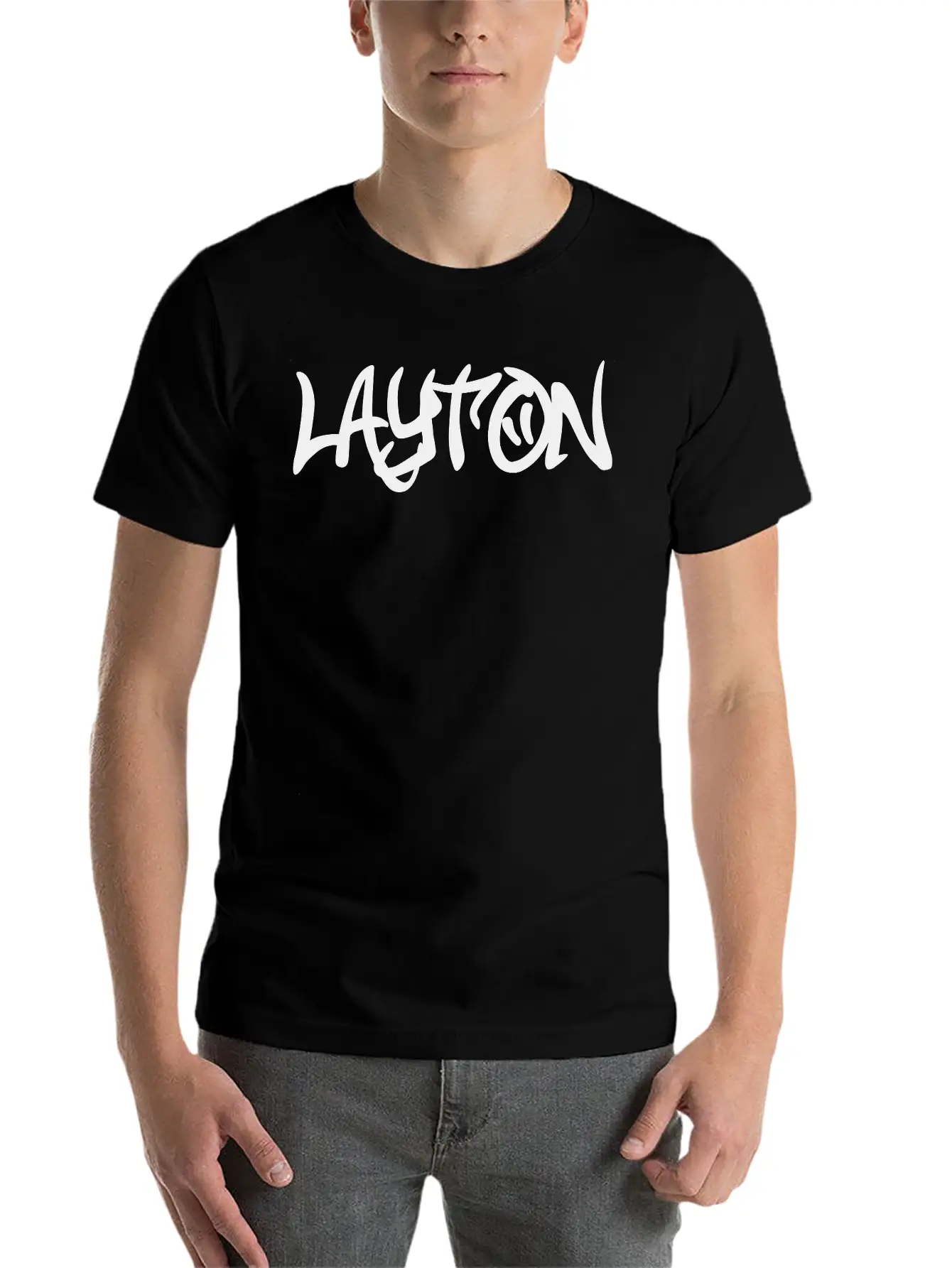 Layton Graffiti Timeless Short Sleeve Tee – Comfy And Minimalist Design