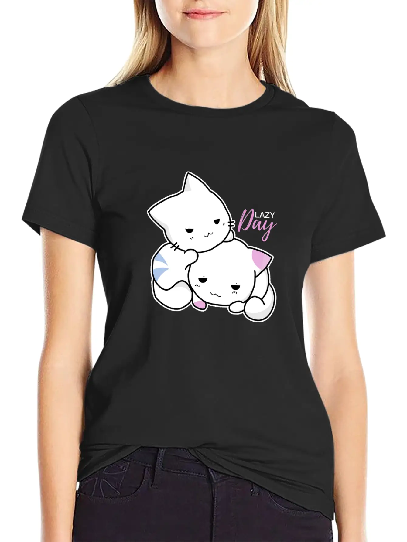 Lazy Day Cats Timeless Short Sleeve Tee – Comfy And Minimalist Design