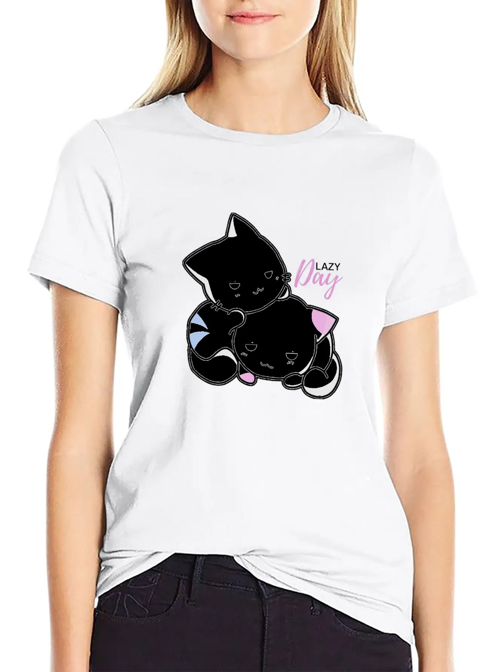 Lazy Day Cats Timeless Short Sleeve Tee – Comfy And Minimalist Design