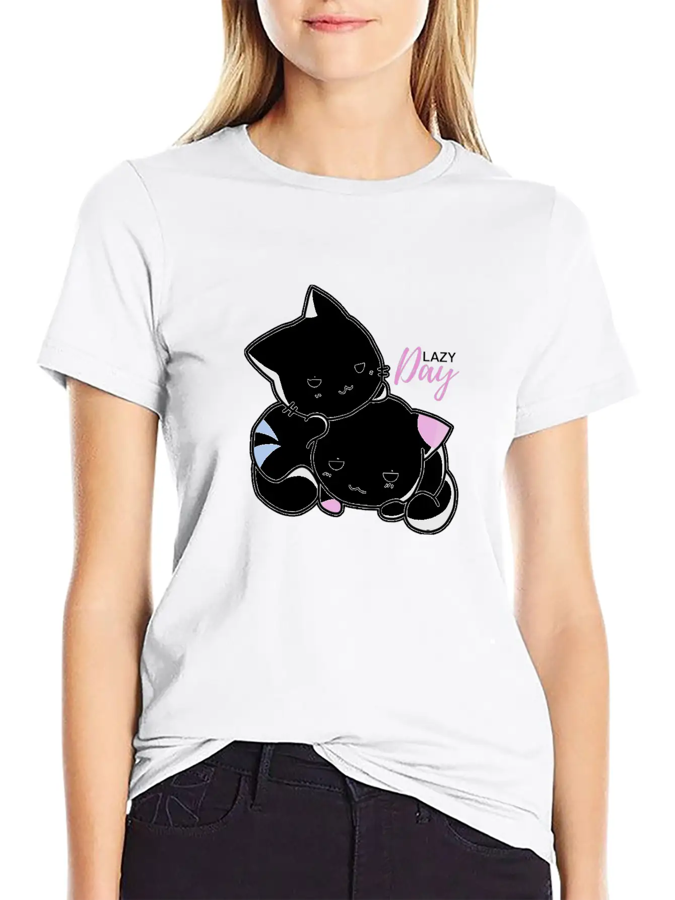 Lazy Day Cats Timeless Short Sleeve Tee – Comfy And Minimalist Design