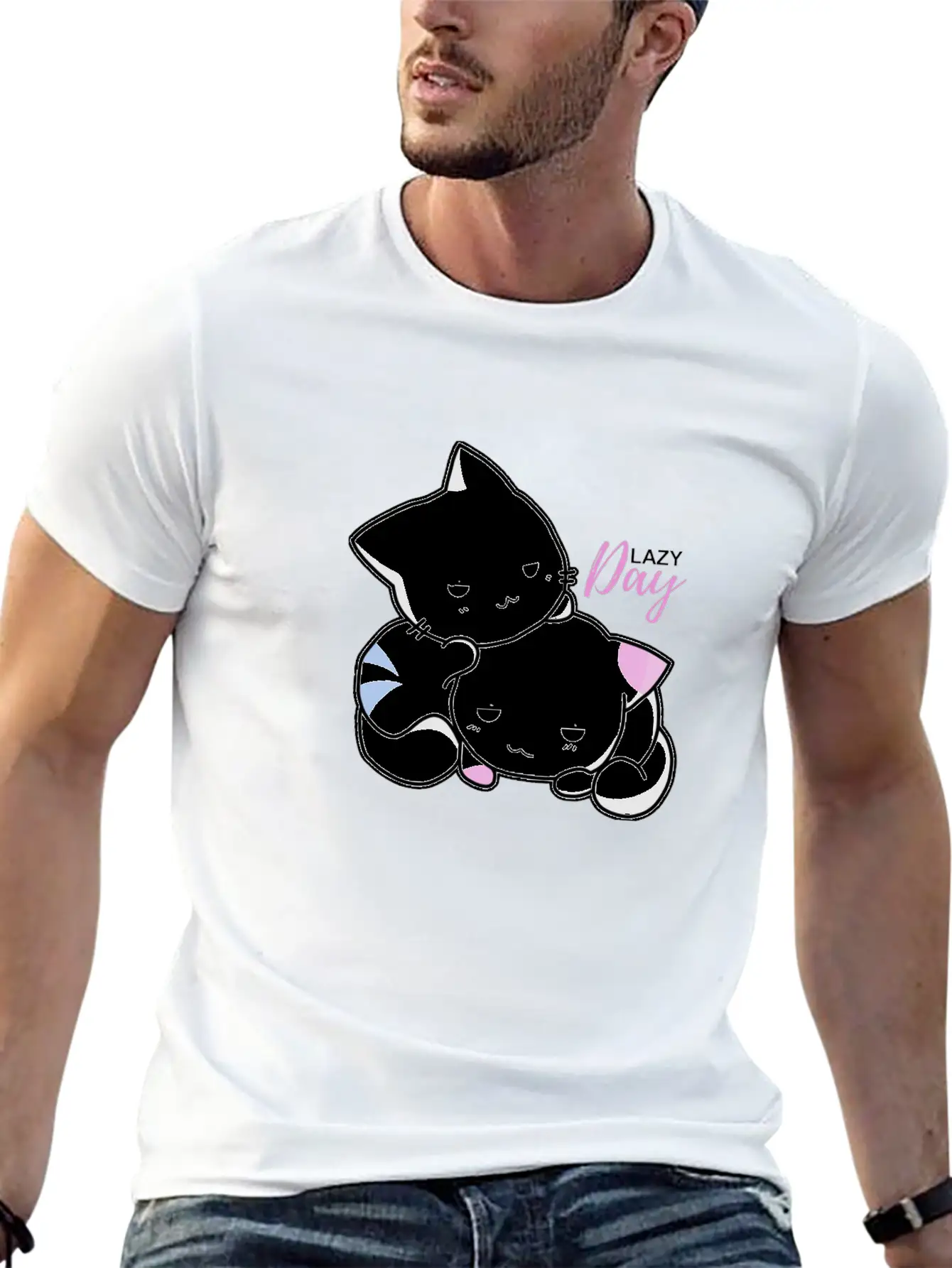 Lazy Day Cats Timeless Short Sleeve Tee – Comfy And Minimalist Design