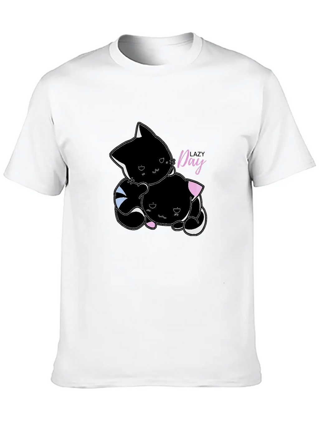 Lazy Day Cats Timeless Short Sleeve Tee – Comfy And Minimalist Design