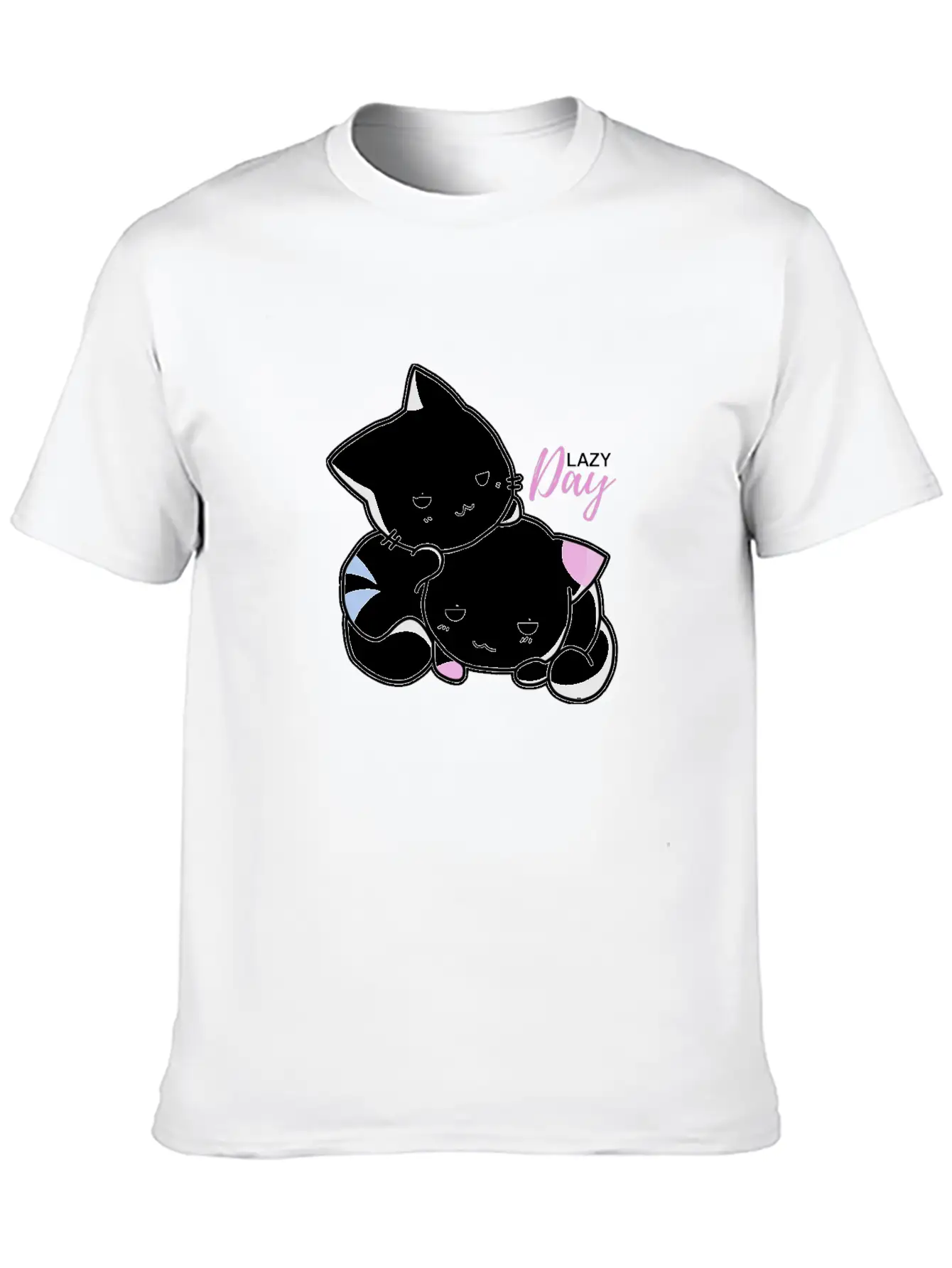 Lazy Day Cats Timeless Short Sleeve Tee – Comfy And Minimalist Design