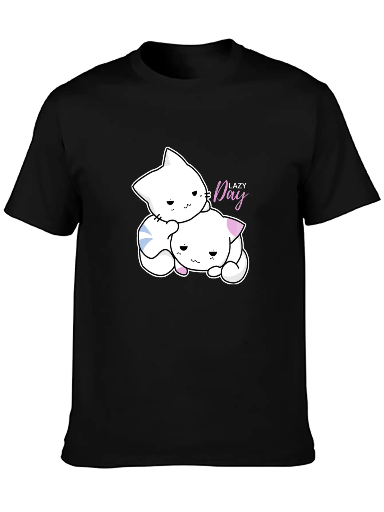 Lazy Day Cats Timeless Short Sleeve Tee – Comfy And Minimalist Design