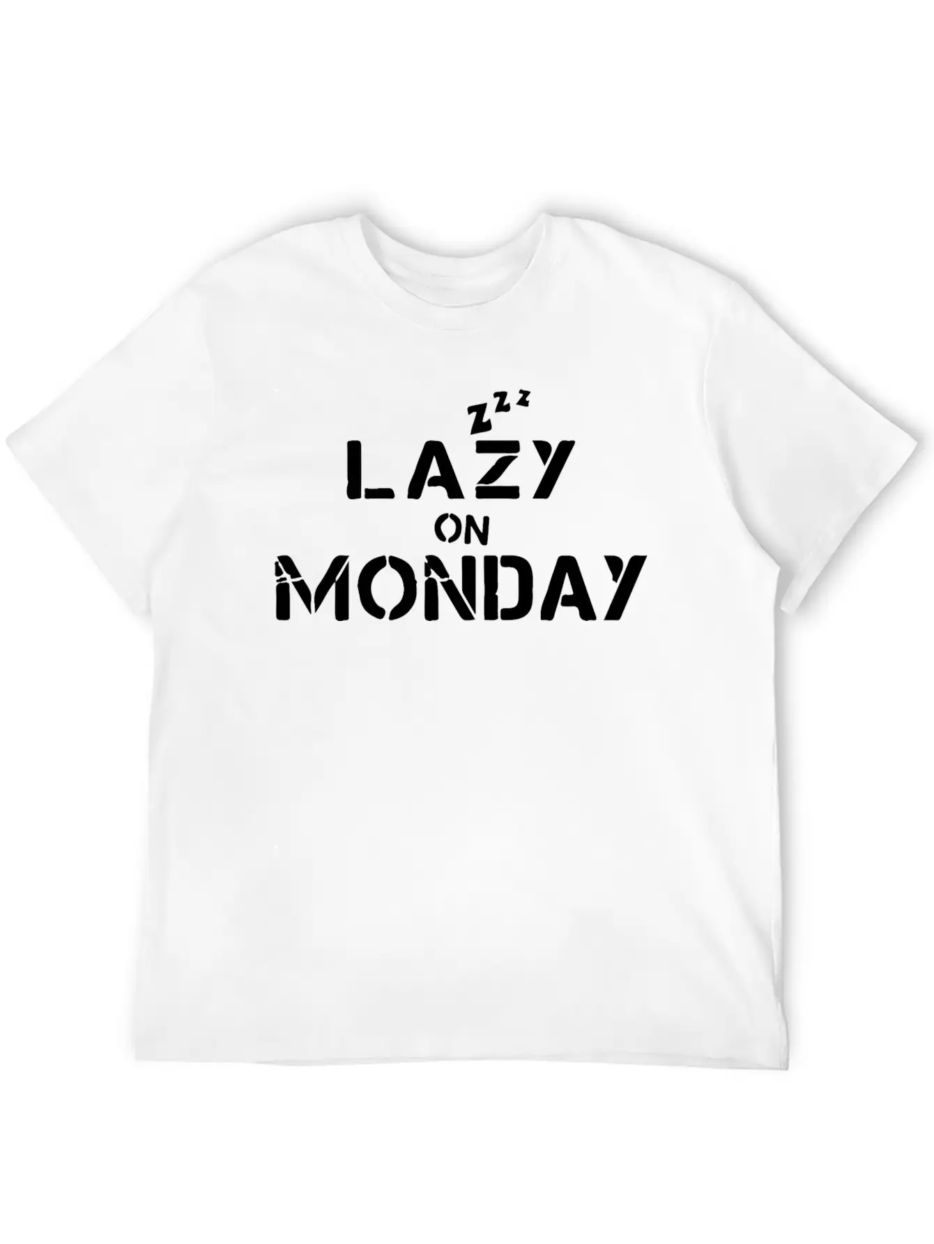 Lazy On Monday Basic Graphic T-Shirt – Daily Comfort In Soft Cotton