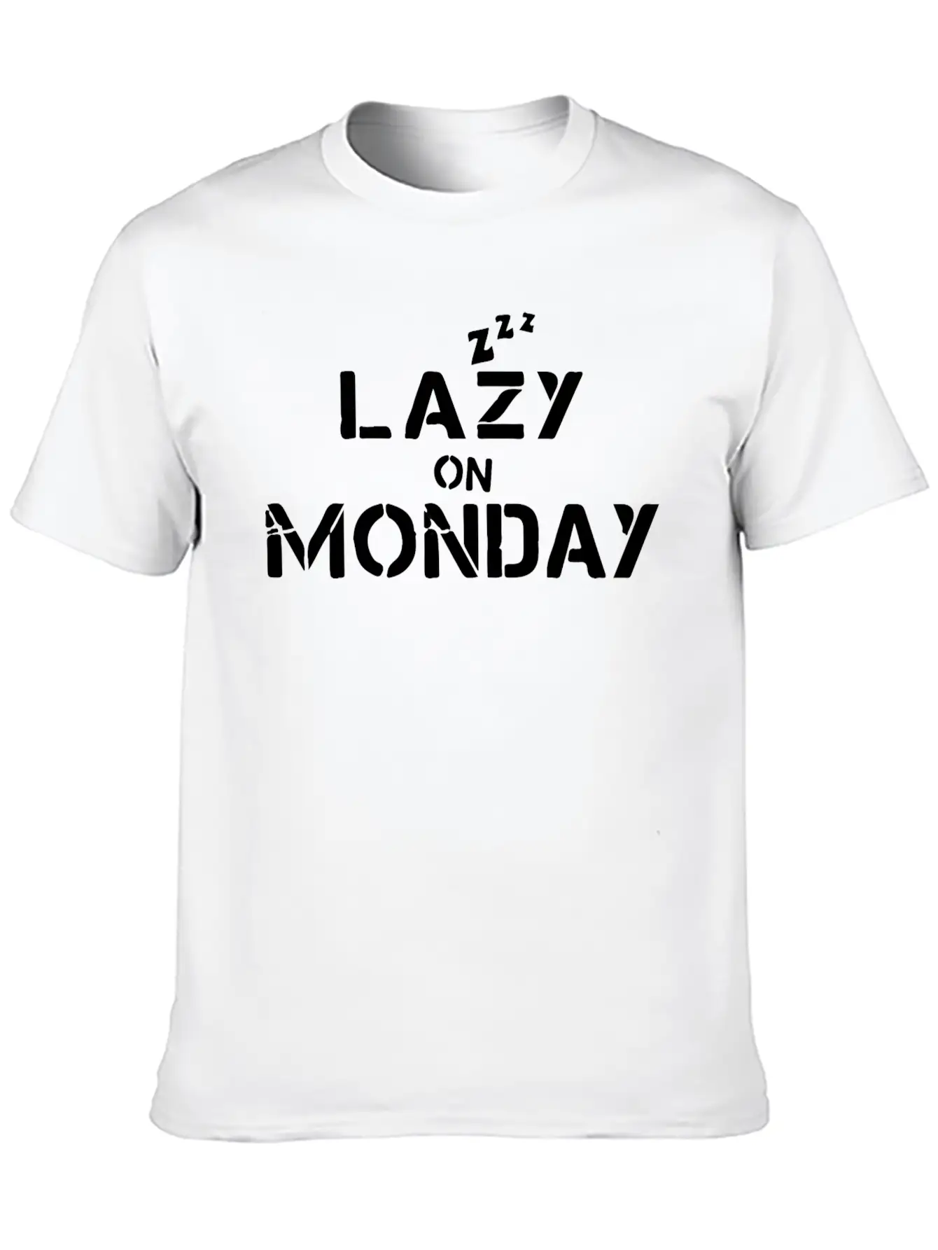 Lazy On Monday Basic Graphic T-Shirt – Daily Comfort In Soft Cotton