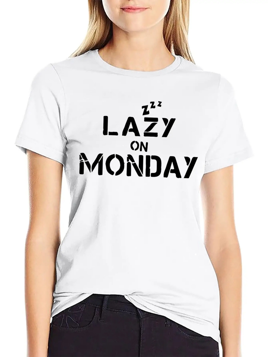 Lazy On Monday Basic Graphic T-Shirt – Daily Comfort In Soft Cotton