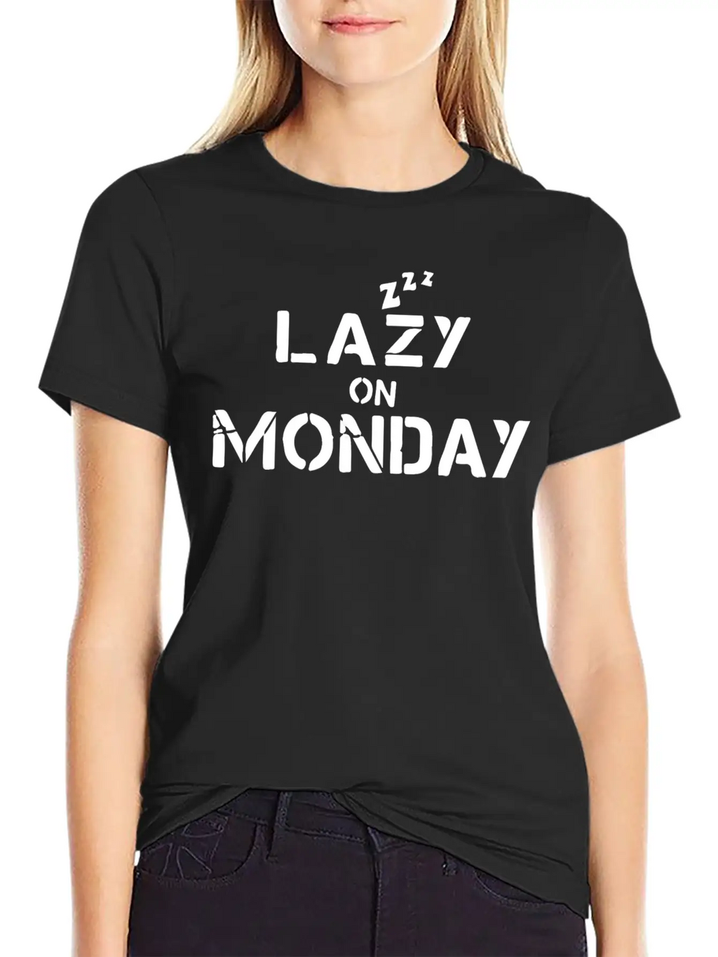 Lazy On Monday Basic Graphic T-Shirt – Daily Comfort In Soft Cotton