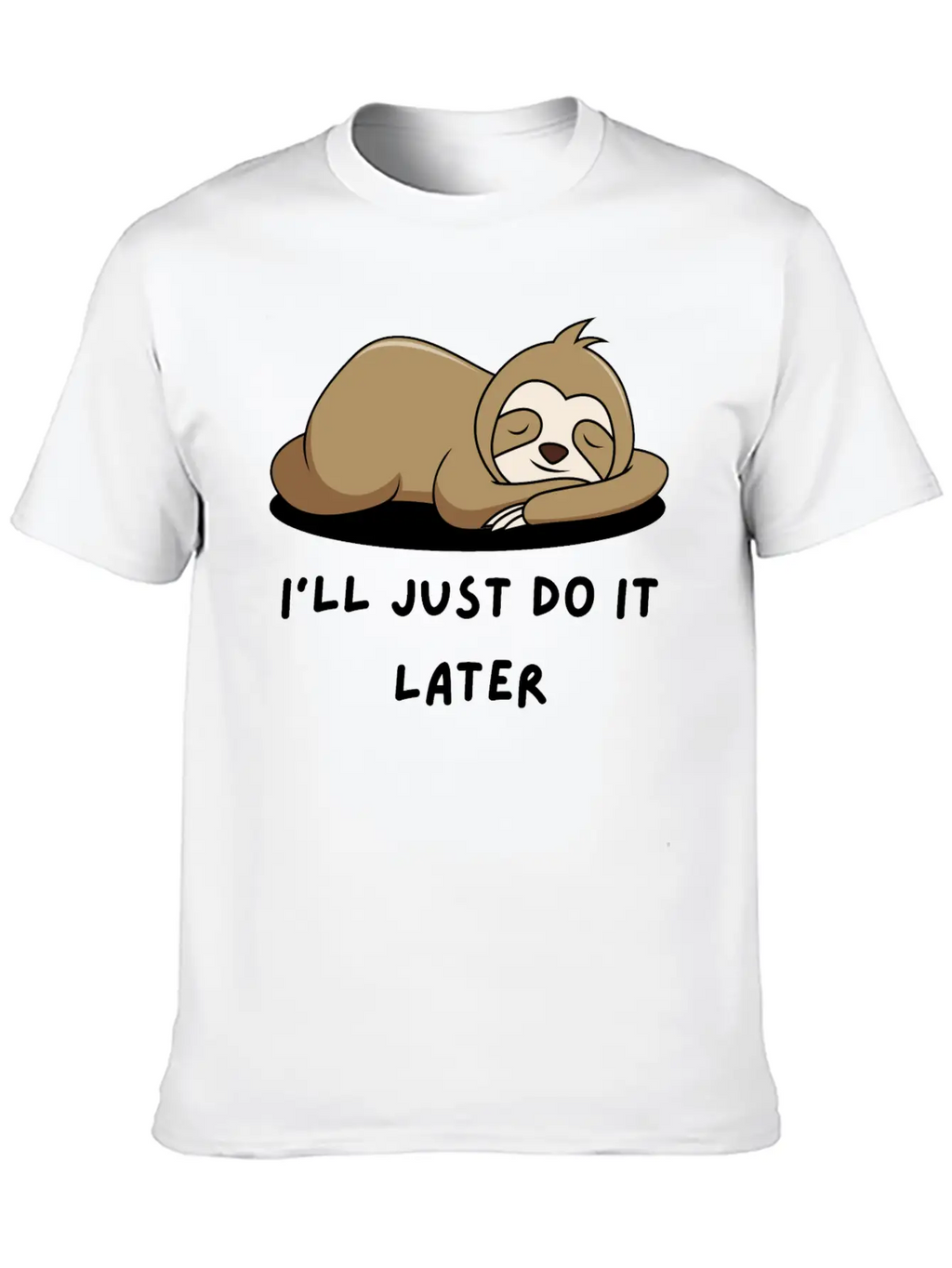 Lazy Sloth T-Shirt Stylish Everyday T-Shirt – Unisex Basic Cotton Tee