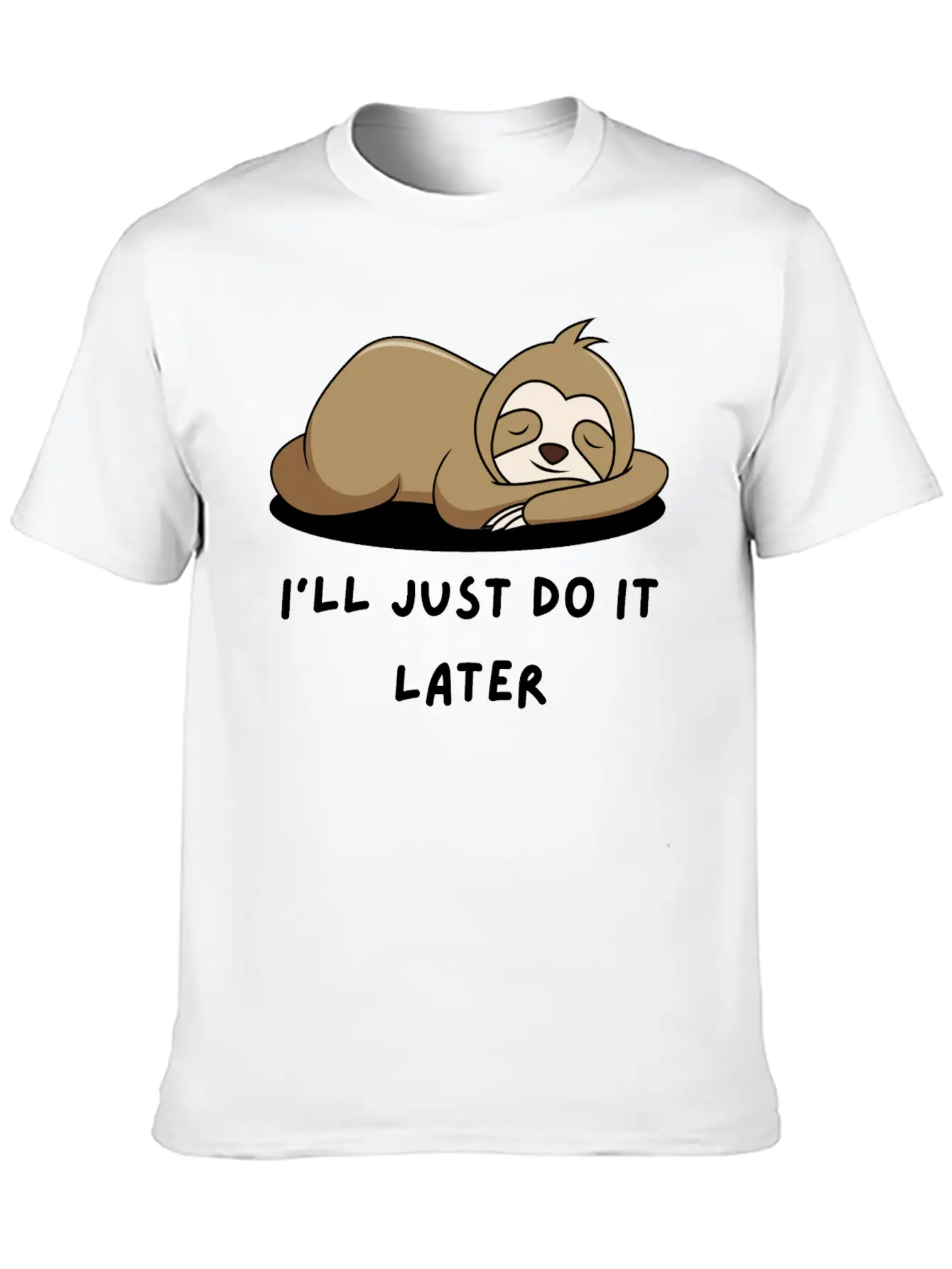Lazy Sloth T-Shirt Stylish Everyday T-Shirt – Unisex Basic Cotton Tee