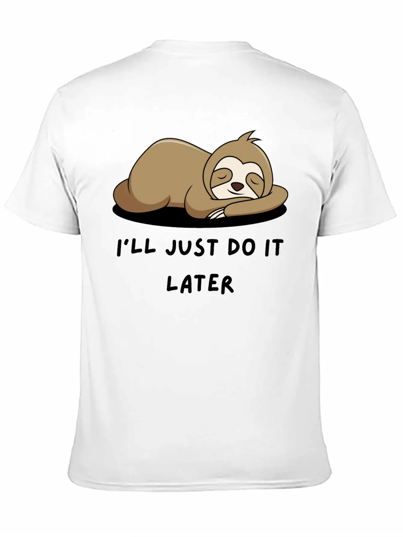 Lazy Sloth T-Shirt Stylish Everyday T-Shirt – Unisex Basic Cotton Tee