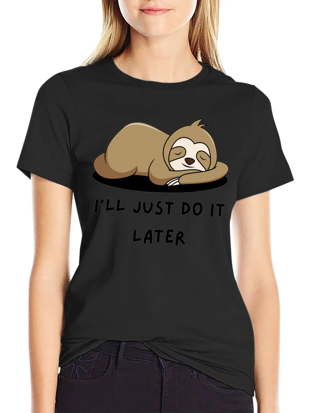Lazy Sloth T-Shirt Stylish Everyday T-Shirt – Unisex Basic Cotton Tee