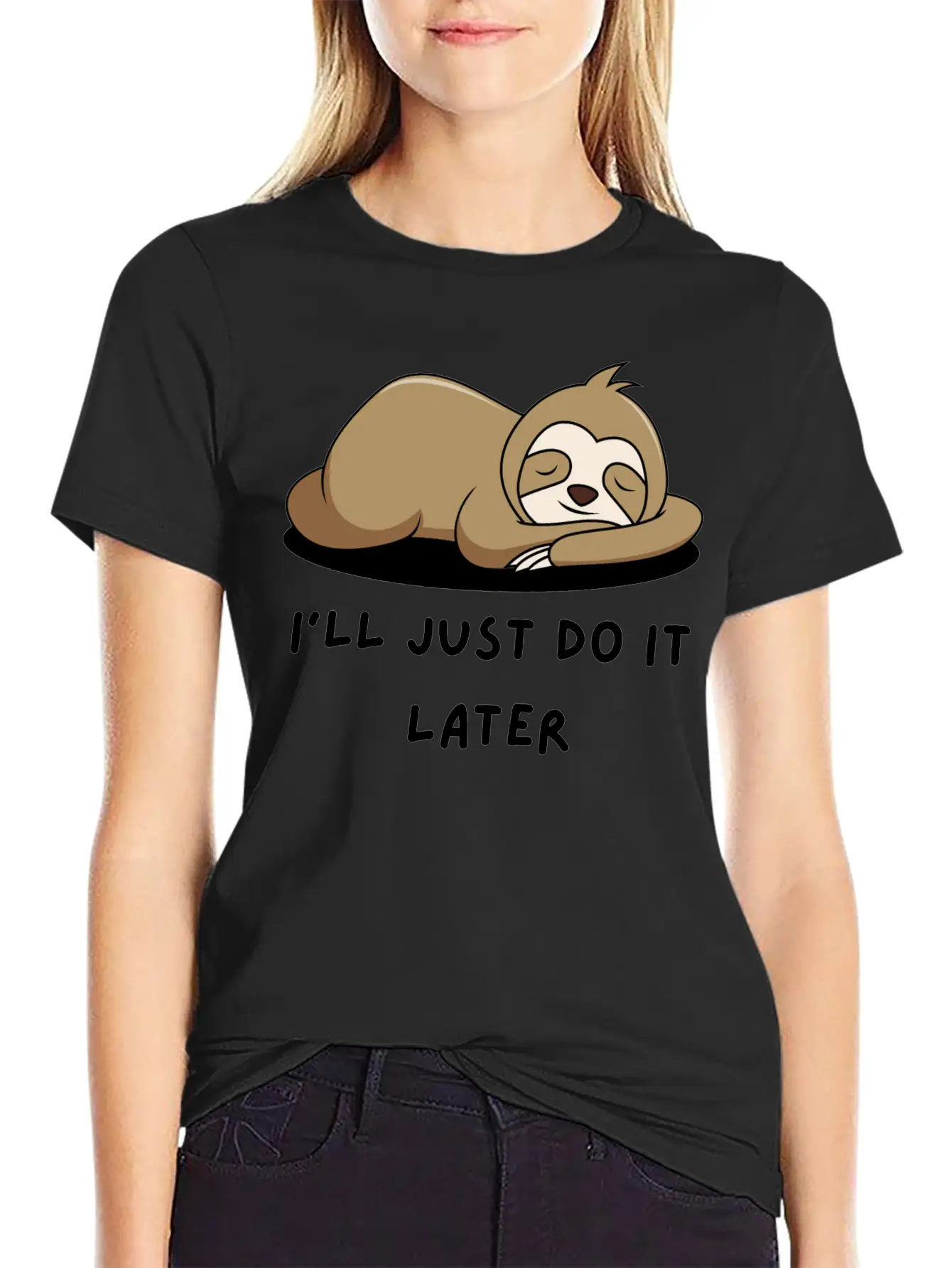 Lazy Sloth T-Shirt Stylish Everyday T-Shirt – Unisex Basic Cotton Tee