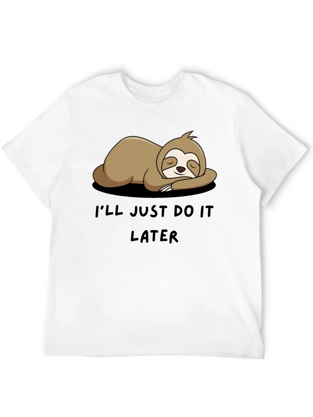 Lazy Sloth T-Shirt Stylish Everyday T-Shirt – Unisex Basic Cotton Tee