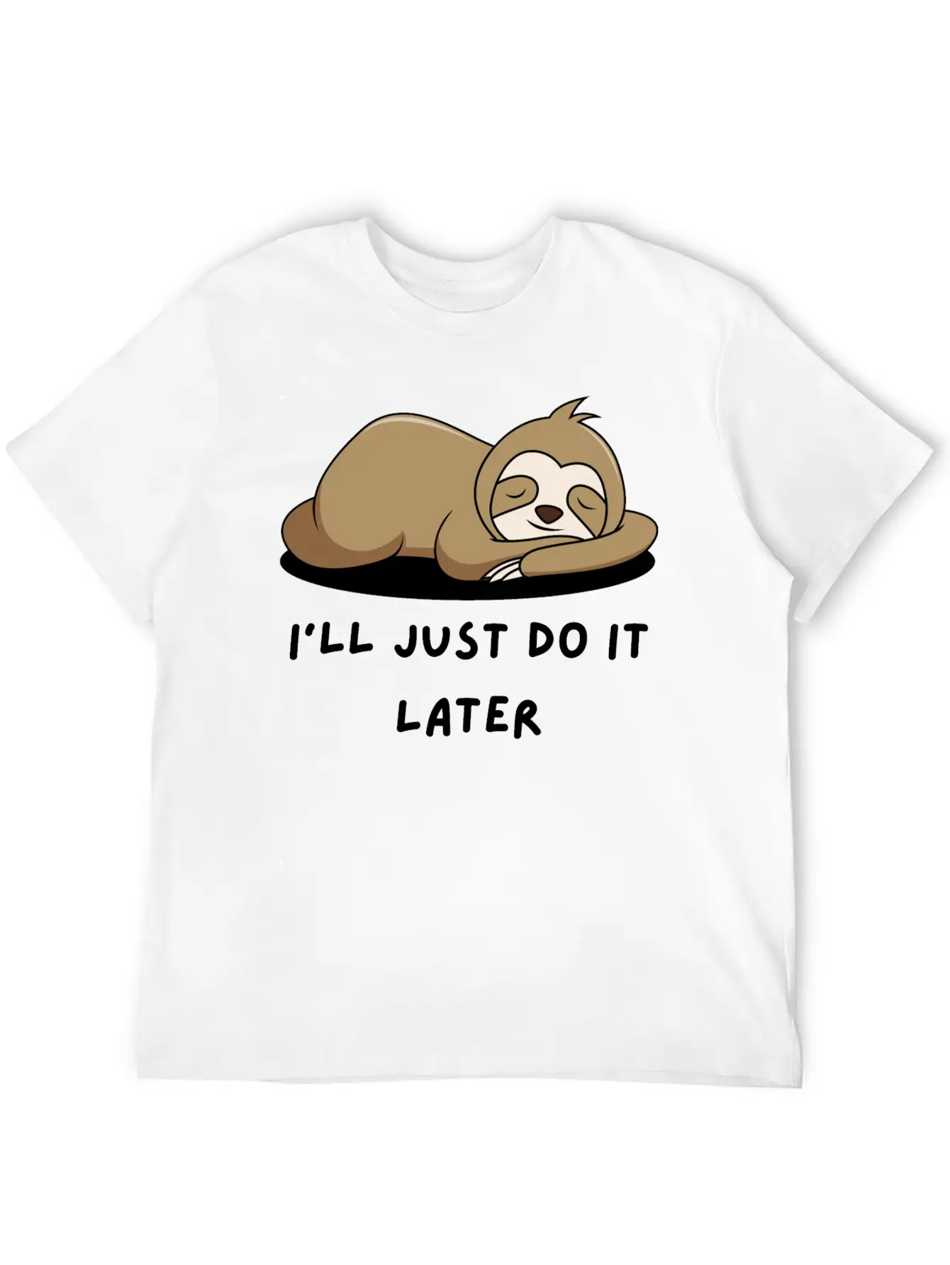 Lazy Sloth T-Shirt Stylish Everyday T-Shirt – Unisex Basic Cotton Tee