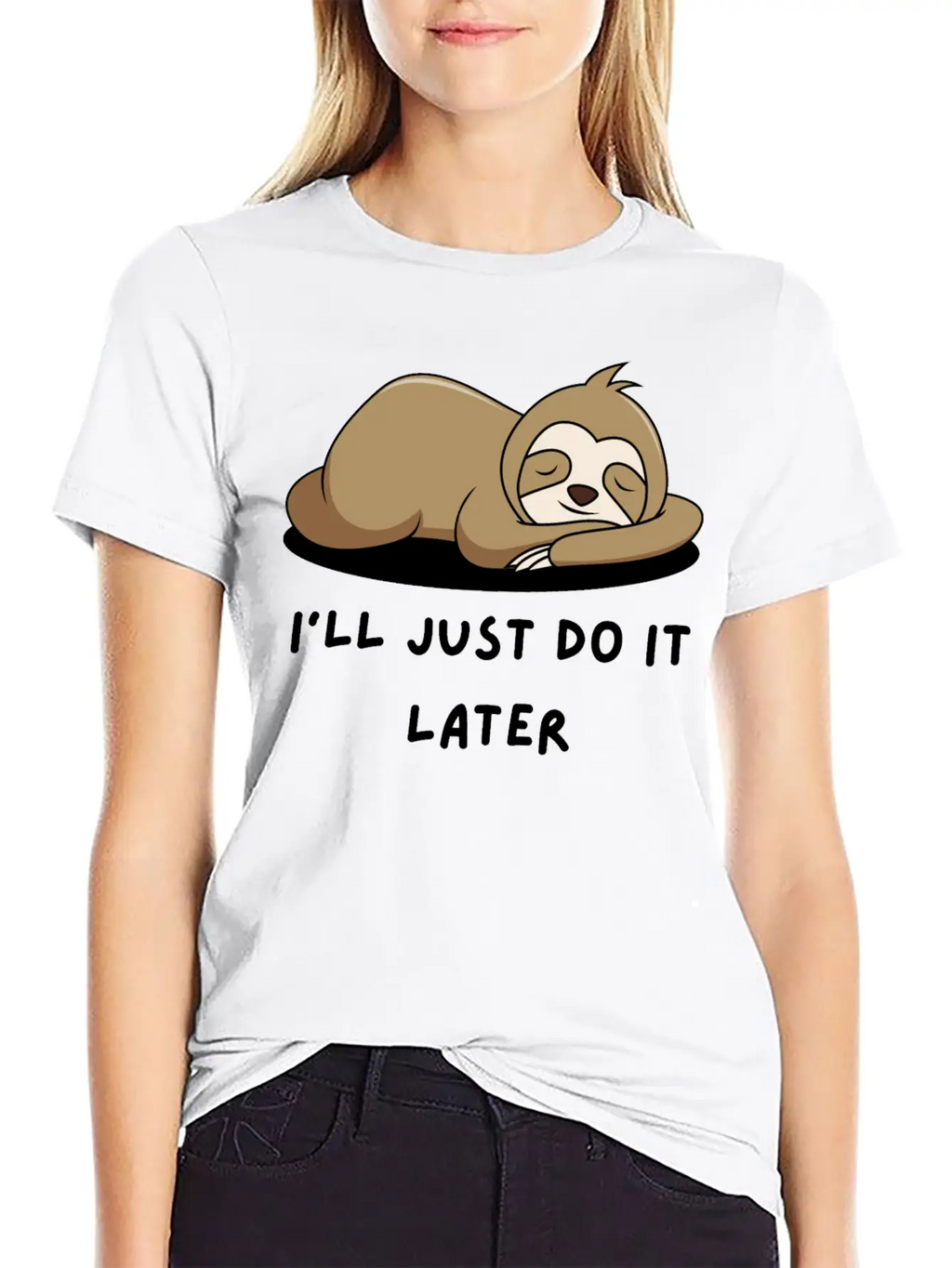 Lazy Sloth T-Shirt Stylish Everyday T-Shirt – Unisex Basic Cotton Tee