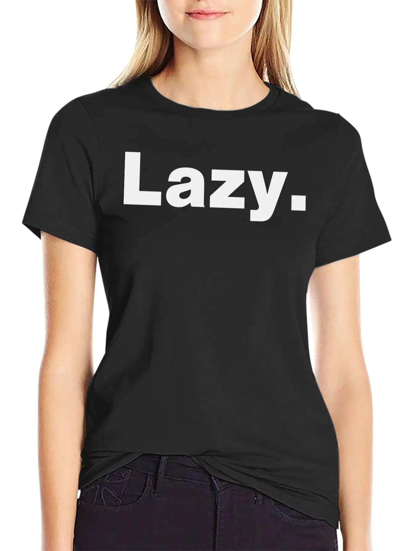 Lazy - Wearable Mood Designs Breathable Soft Cotton T-Shirt – Timeless Casual Look
