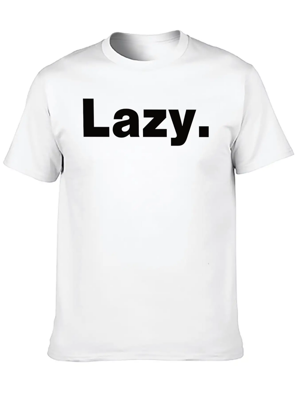 Lazy - Wearable Mood Designs Breathable Soft Cotton T-Shirt – Timeless Casual Look