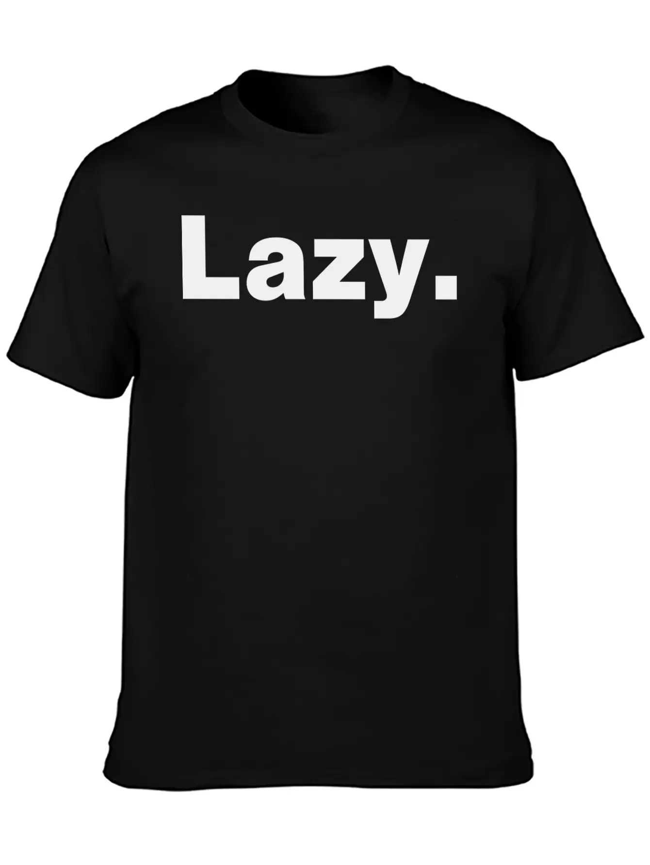 Lazy - Wearable Mood Designs Breathable Soft Cotton T-Shirt – Timeless Casual Look