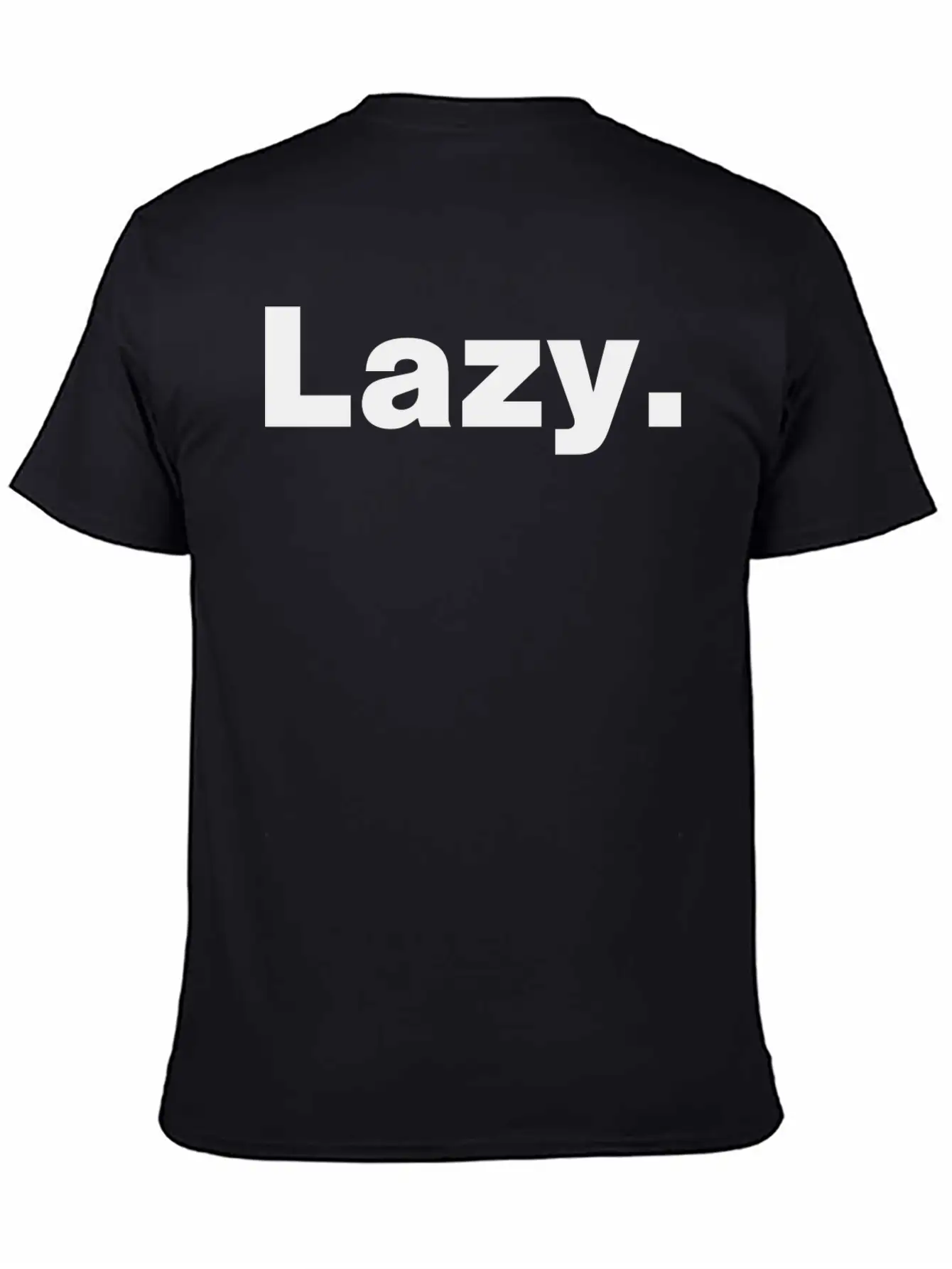 Lazy - Wearable Mood Designs Breathable Soft Cotton T-Shirt – Timeless Casual Look