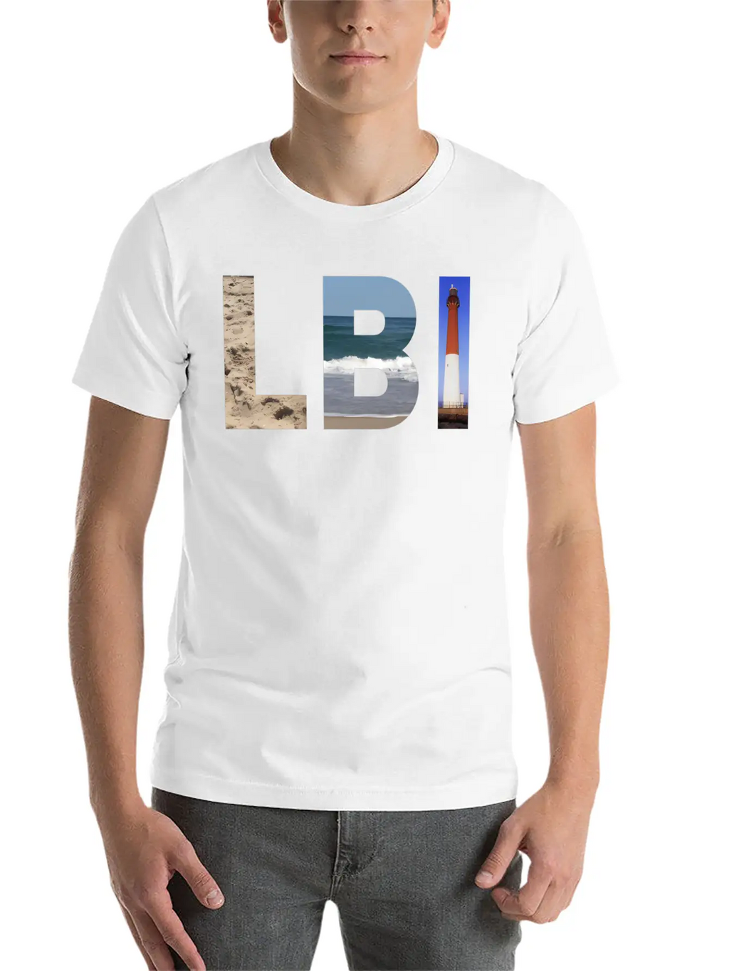 Lbi Long Beach Island Nj Photo Beach Ocean Timeless Short Sleeve Tee – Comfy And Minimalist Design