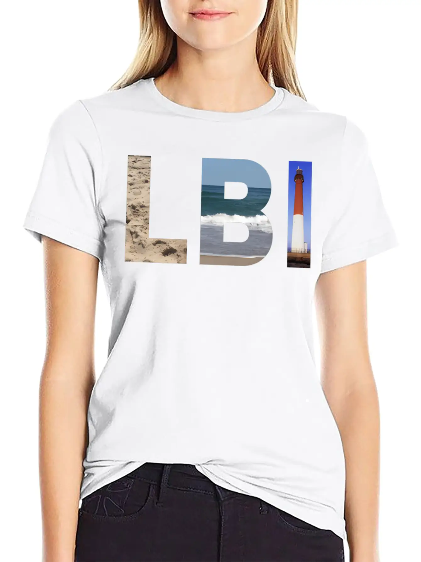 Lbi Long Beach Island Nj Photo Beach Ocean Timeless Short Sleeve Tee – Comfy And Minimalist Design