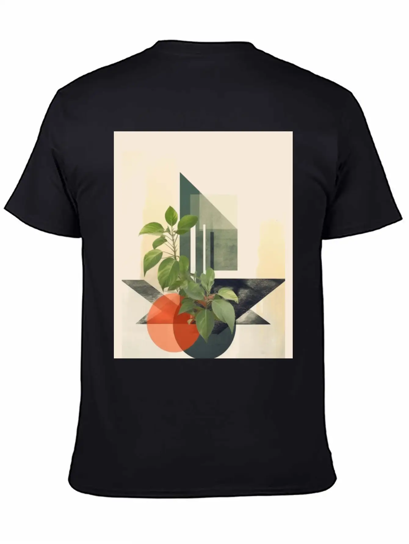 Leaf Nature Geometry V Timeless Short Sleeve Tee – Comfy And Minimalist Design