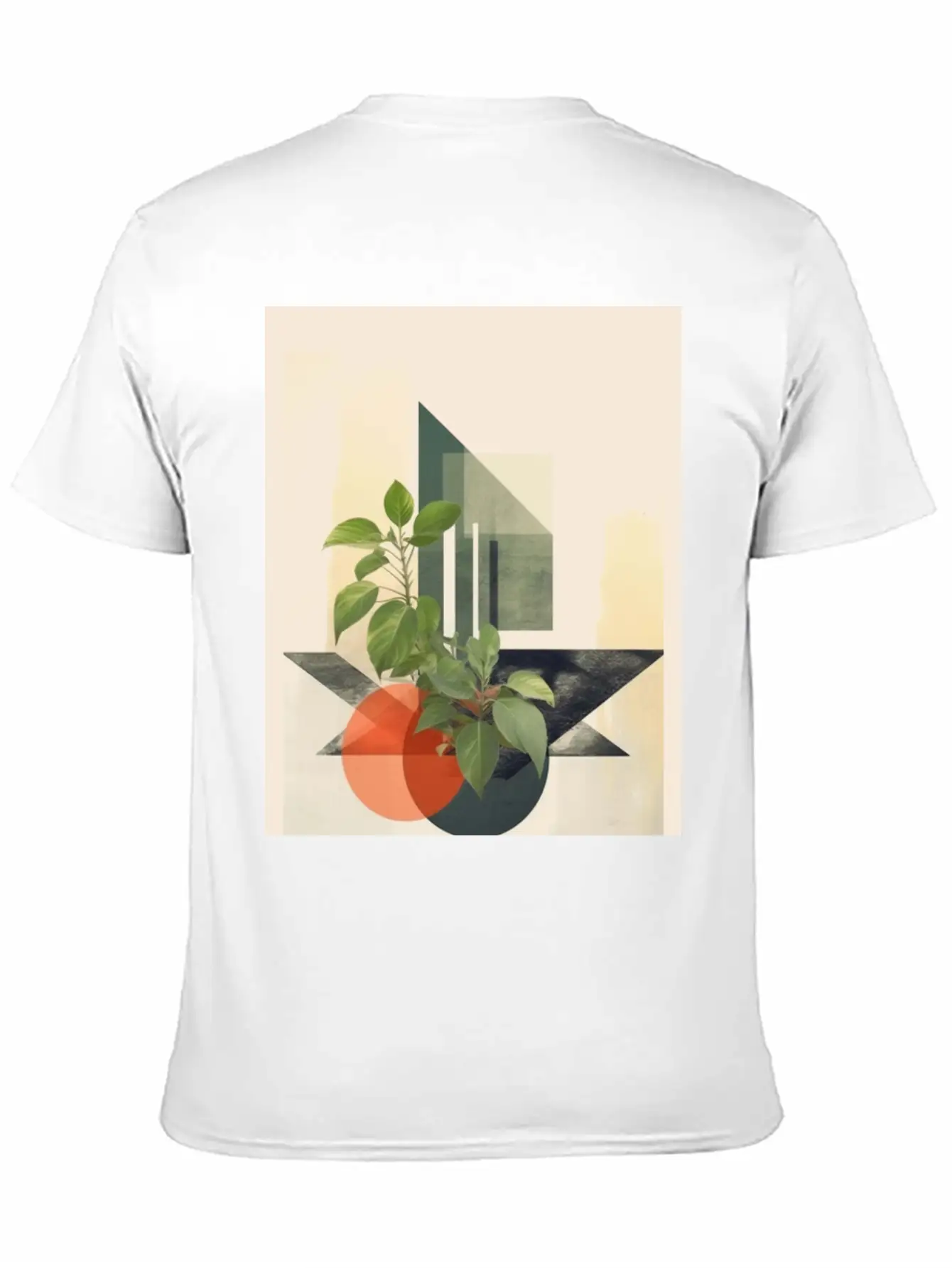 Leaf Nature Geometry V Timeless Short Sleeve Tee – Comfy And Minimalist Design