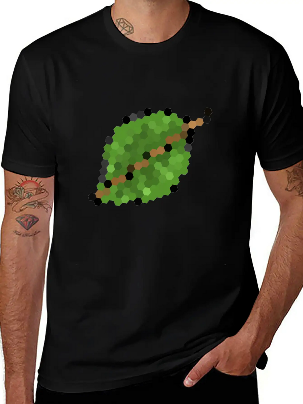 Leaf Symbol Nature Tree Stylish Everyday T-Shirt – Unisex Basic Cotton Tee