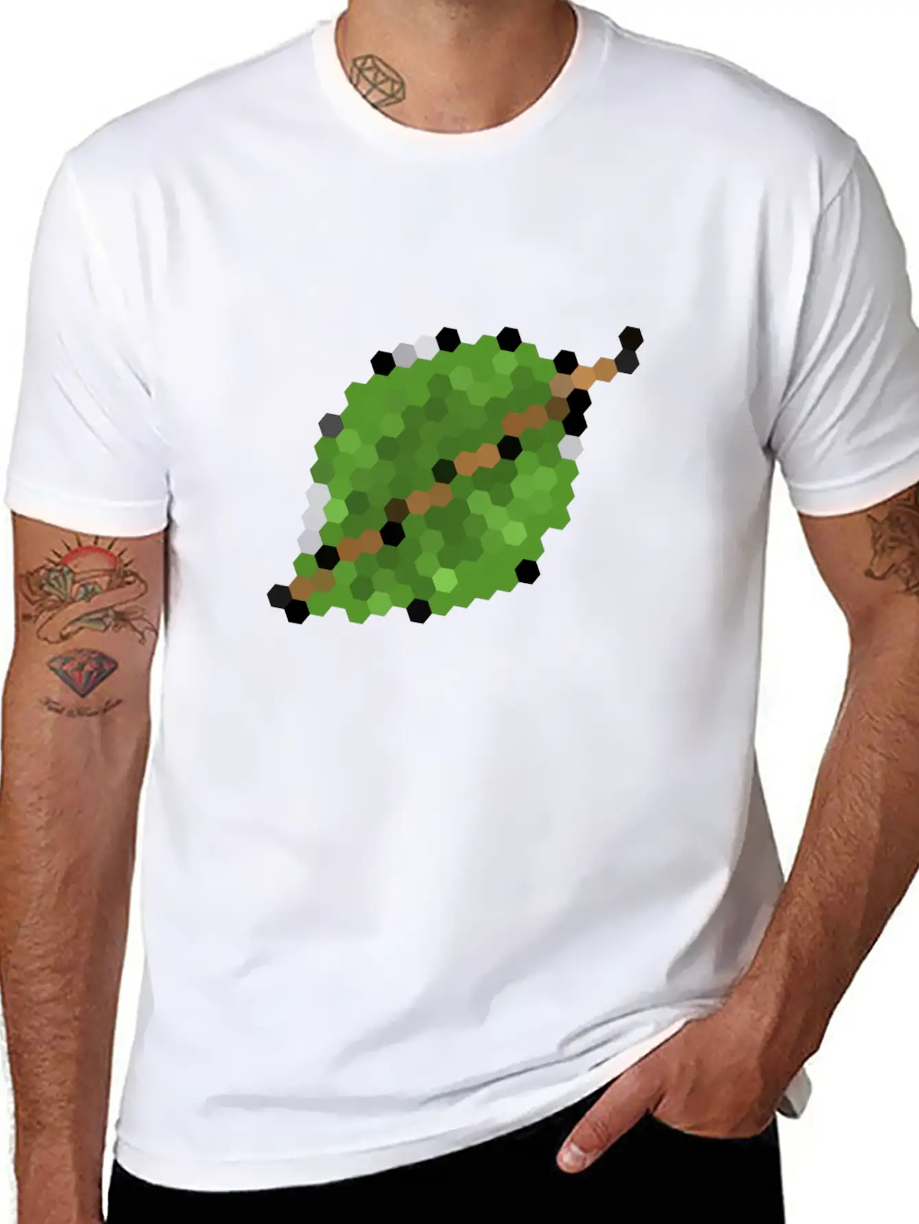 Leaf Symbol Nature Tree Stylish Everyday T-Shirt – Unisex Basic Cotton Tee