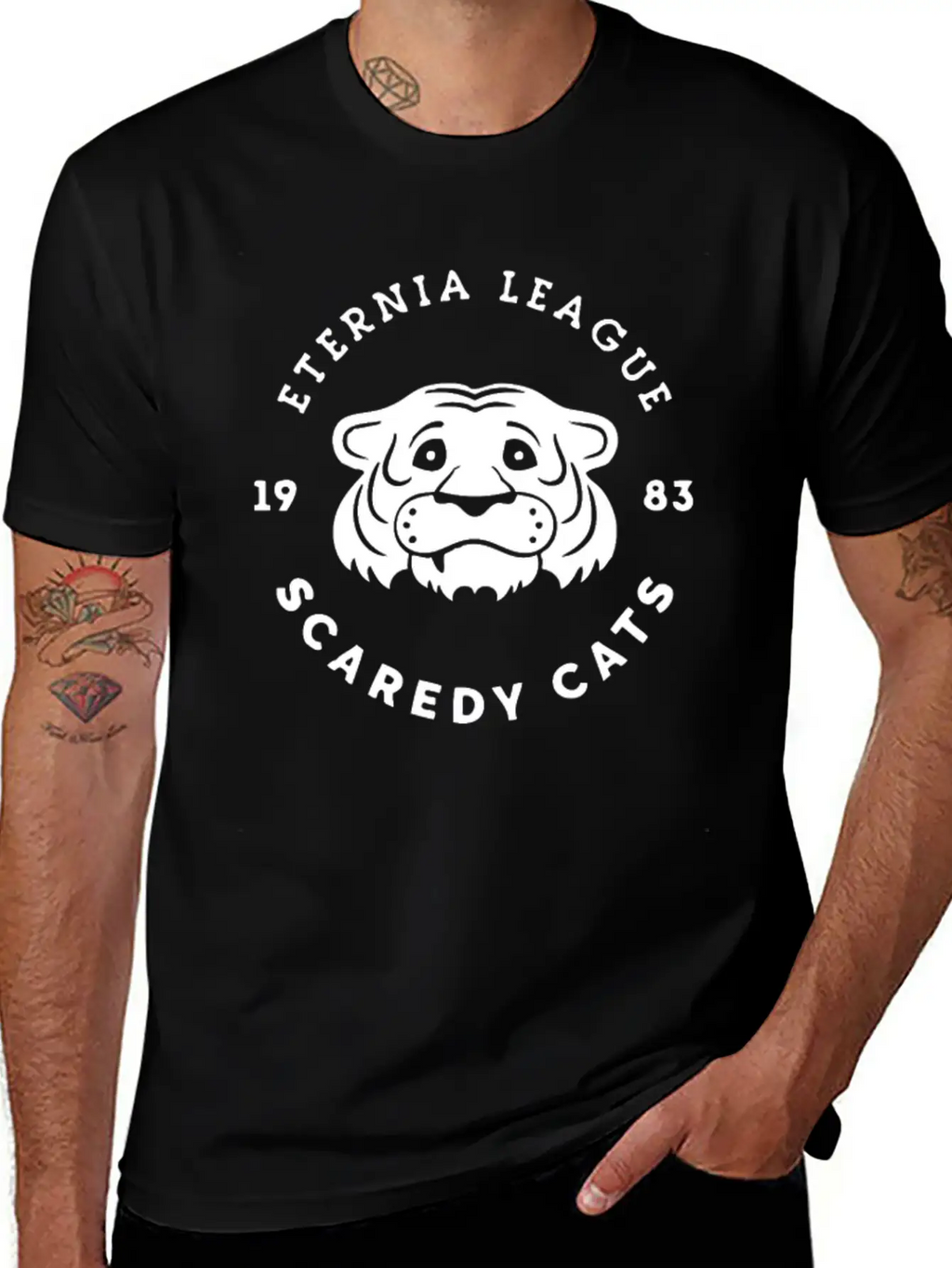 League Cats Breathable Graphic T-Shirt – Perfect For Casual Days