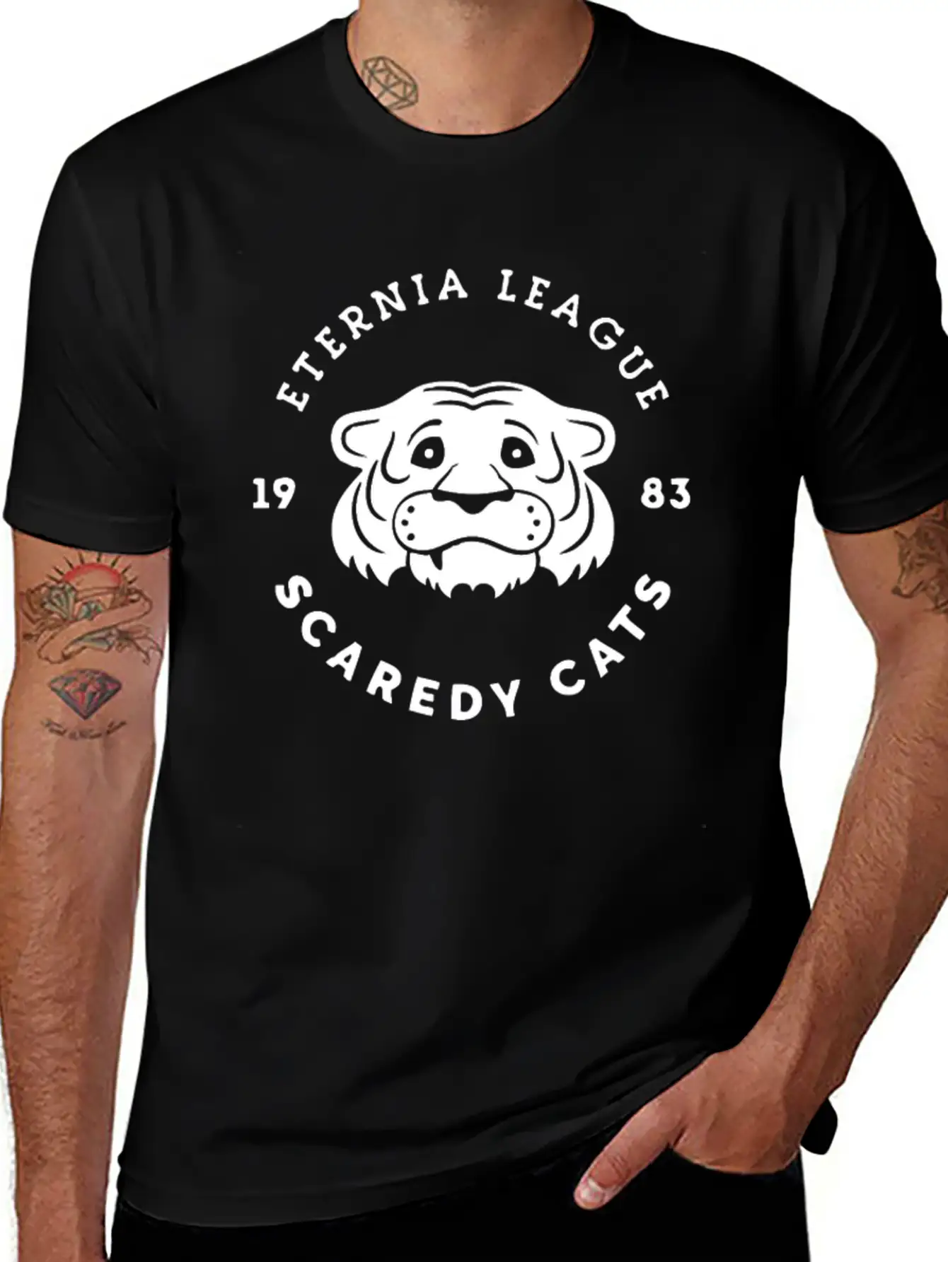 League Cats Breathable Graphic T-Shirt – Perfect For Casual Days