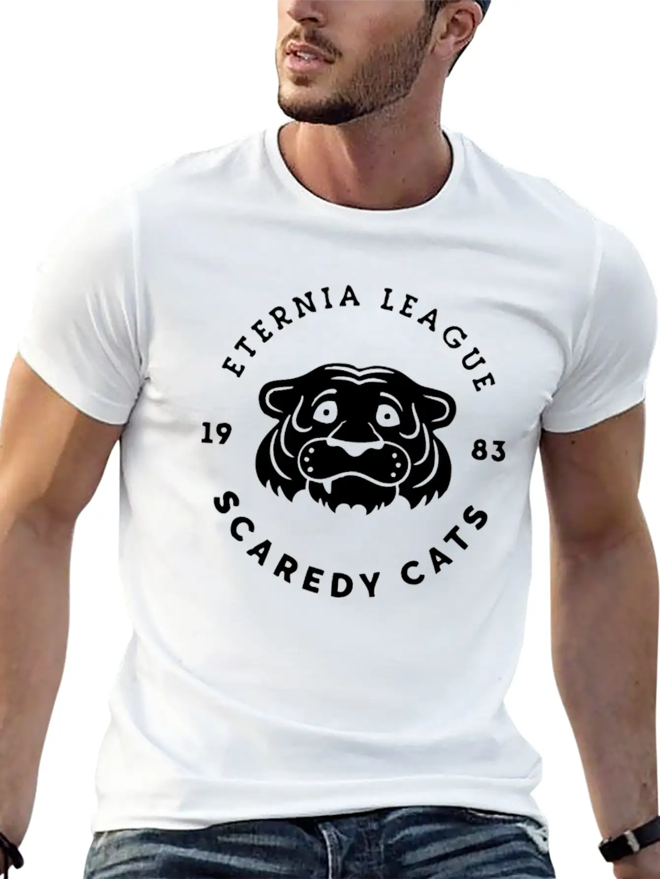 League Cats Breathable Graphic T-Shirt – Perfect For Casual Days
