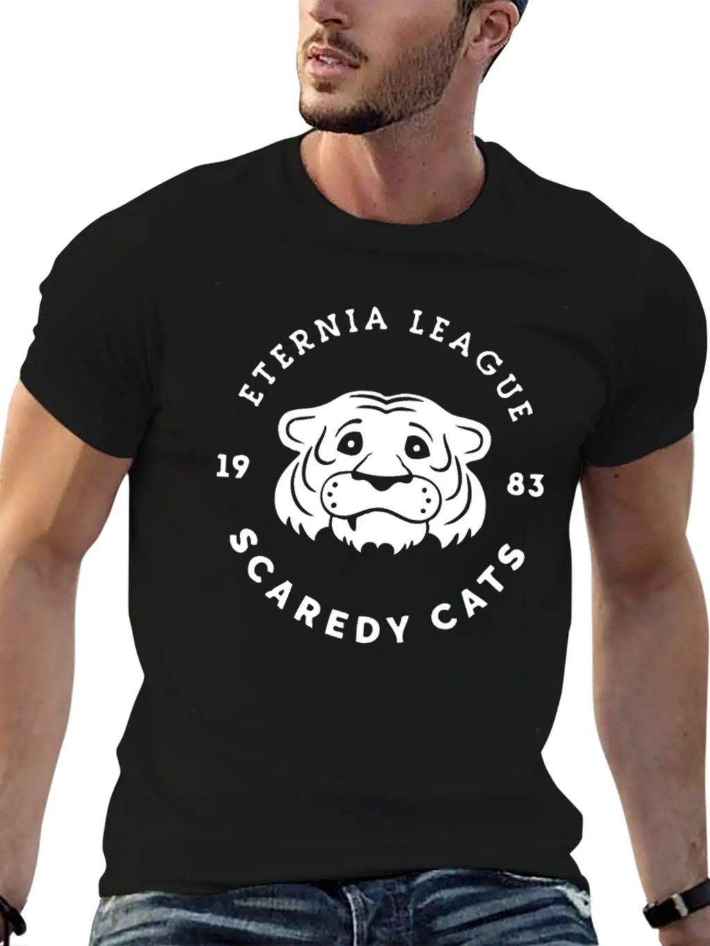 League Cats Breathable Graphic T-Shirt – Perfect For Casual Days