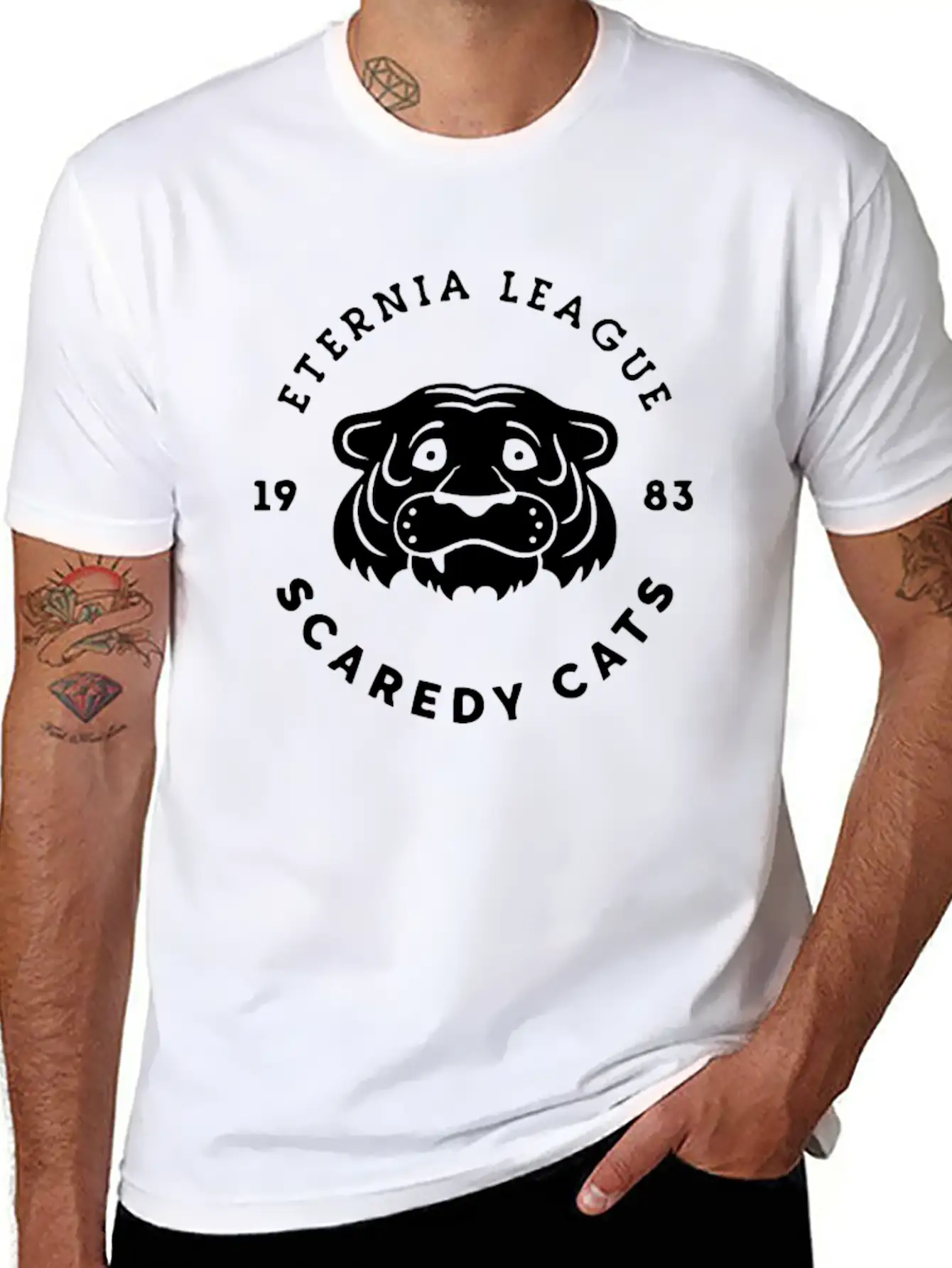League Cats Breathable Graphic T-Shirt – Perfect For Casual Days