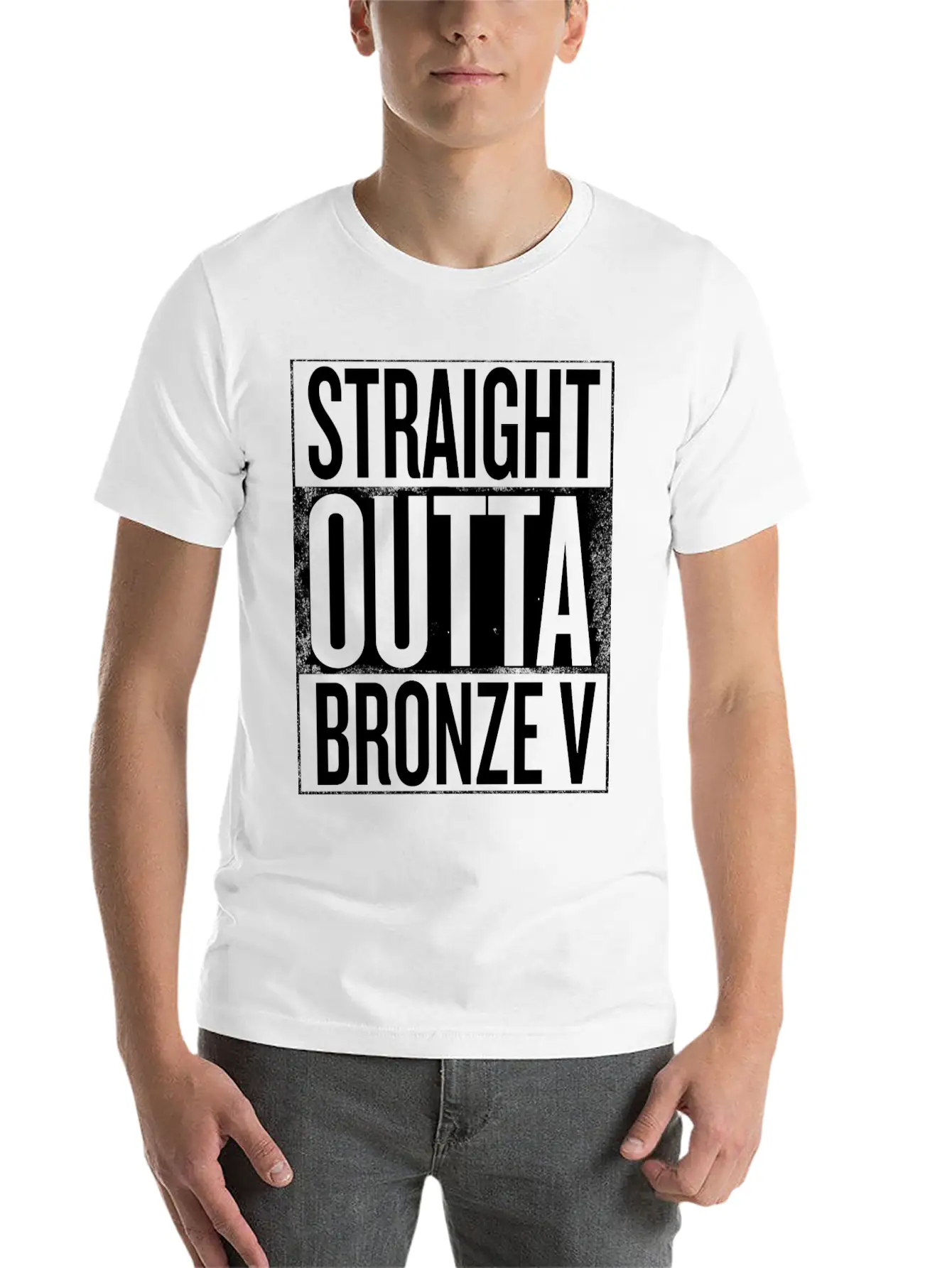 League Of Legends Bronze V Unisex Casual T-Shirt – Clean Design For Daily Comfort