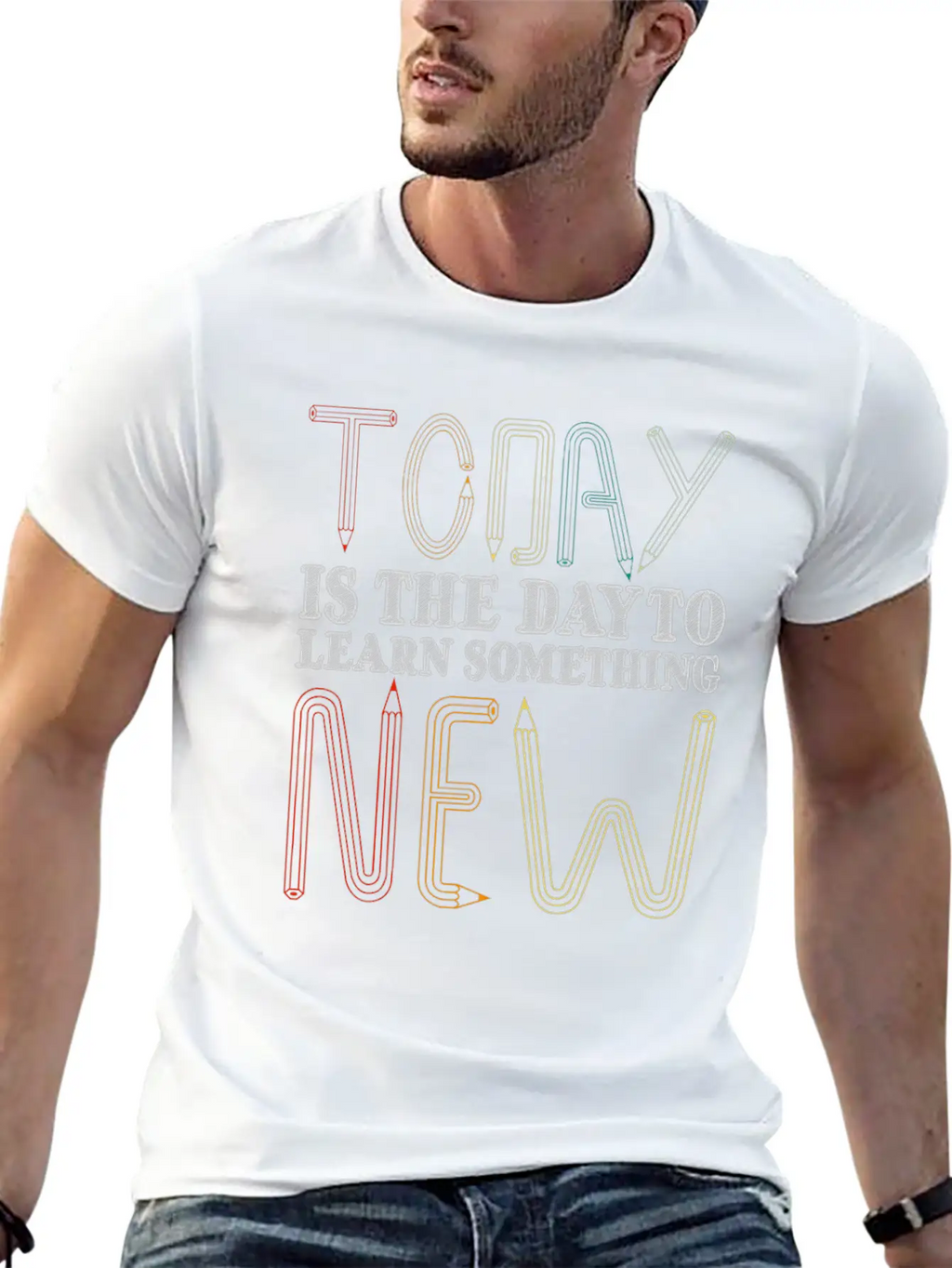 Learn Something New Today Education Kids Pencil Classic Cotton Tee – Unisex Comfort For Any Season