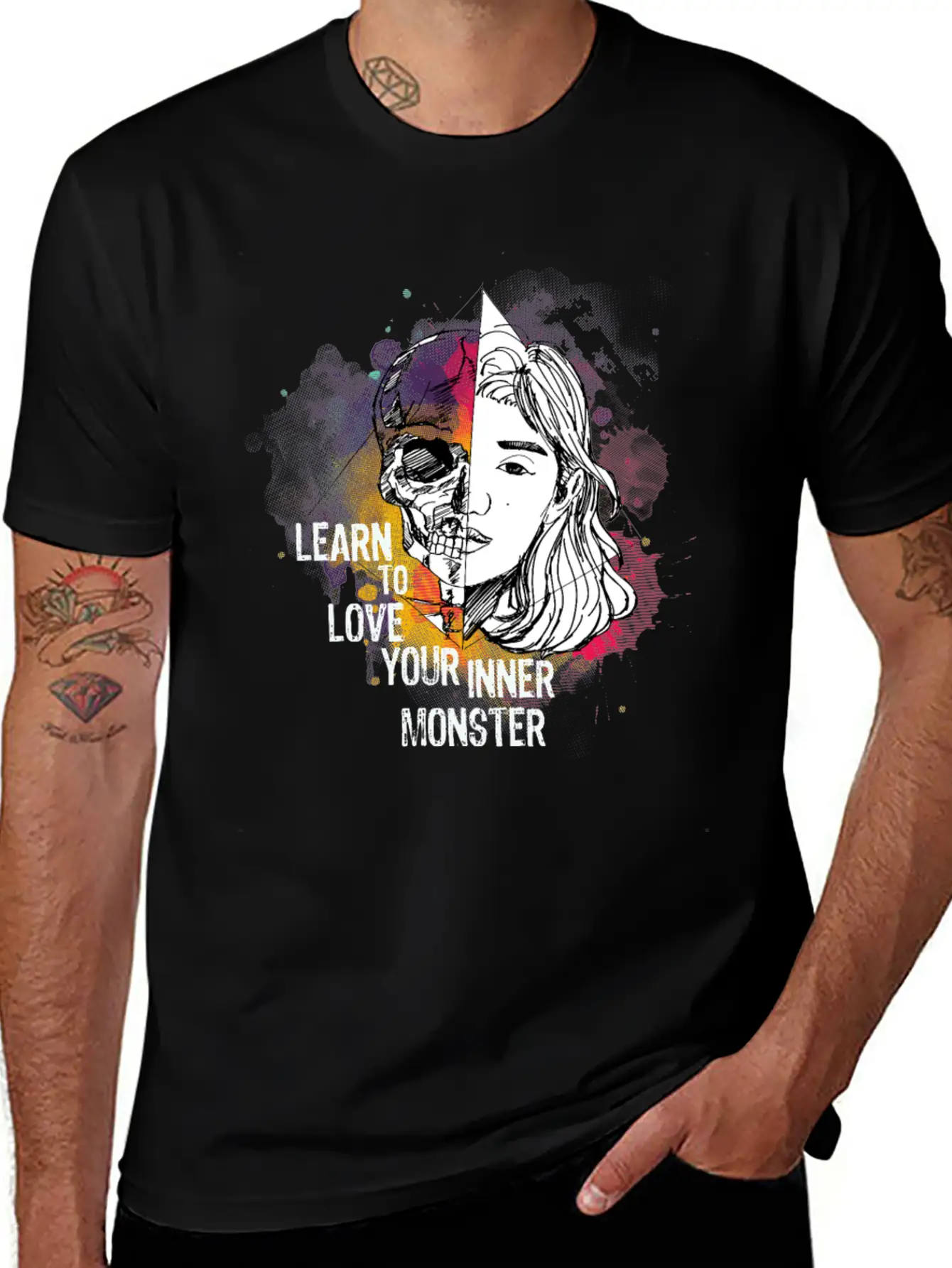 Learn To Love Your Inner Monster Essential Unisex Summer Tee – Soft Cotton Casual Fit