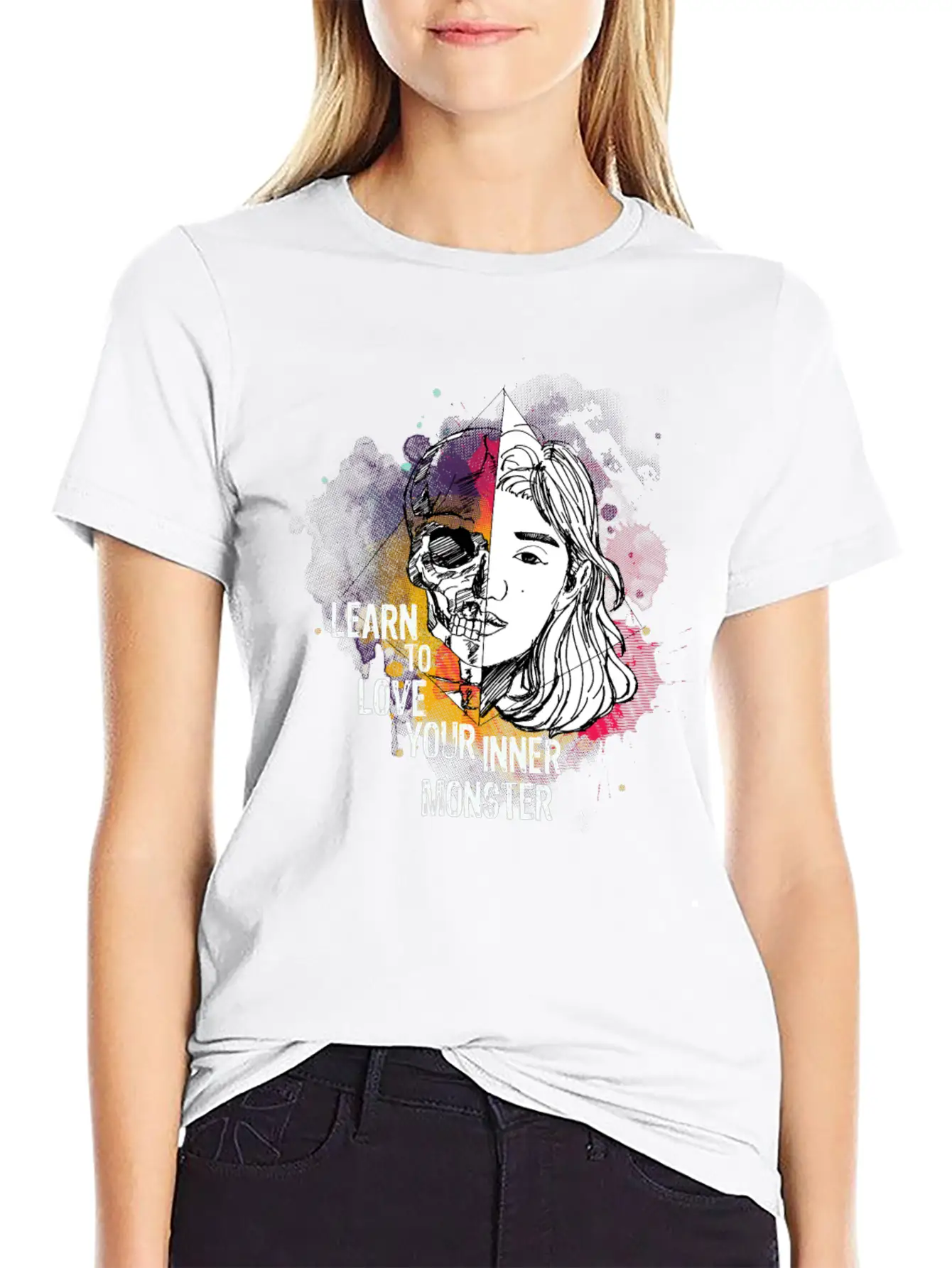 Learn To Love Your Inner Monster Essential Unisex Summer Tee – Soft Cotton Casual Fit