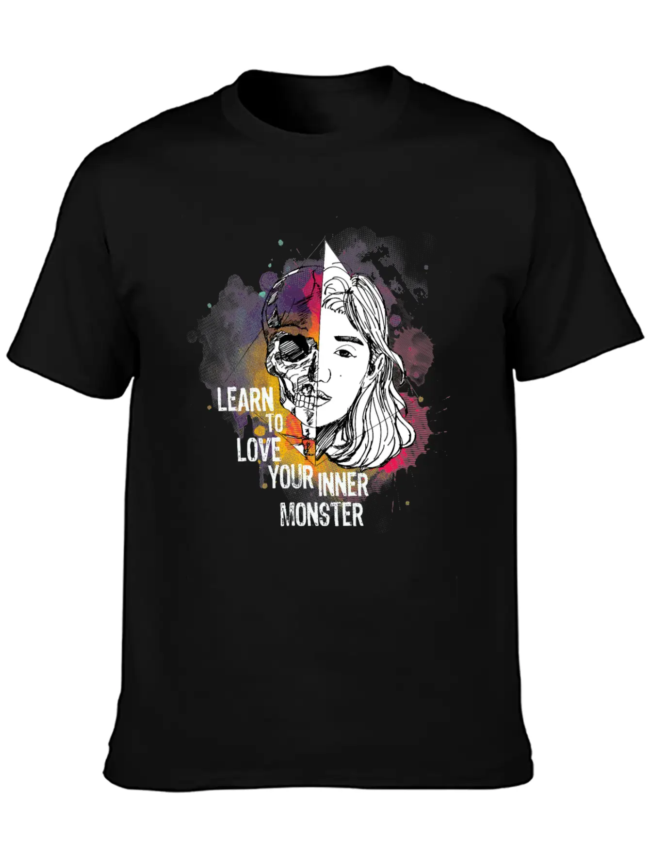 Learn To Love Your Inner Monster Essential Unisex Summer Tee – Soft Cotton Casual Fit