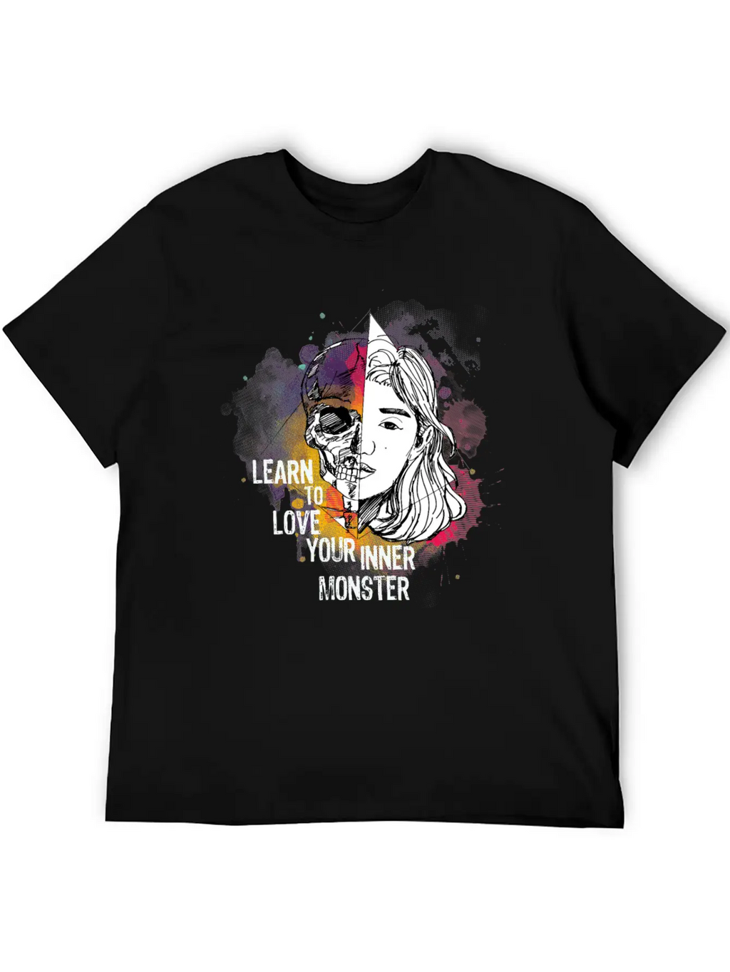 Learn To Love Your Inner Monster Essential Unisex Summer Tee – Soft Cotton Casual Fit