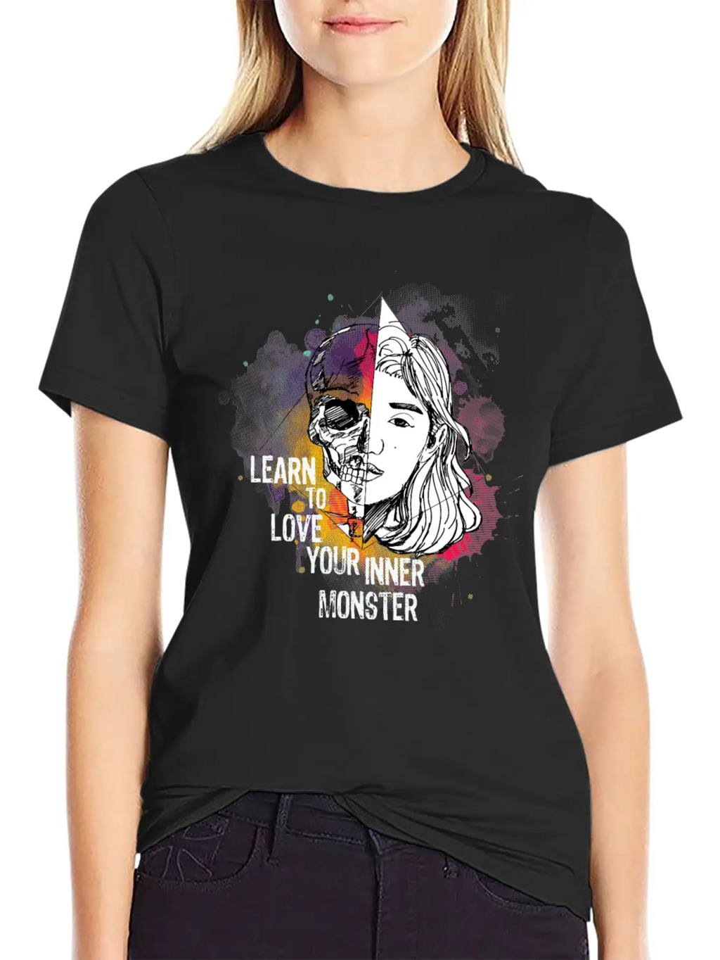 Learn To Love Your Inner Monster Essential Unisex Summer Tee – Soft Cotton Casual Fit